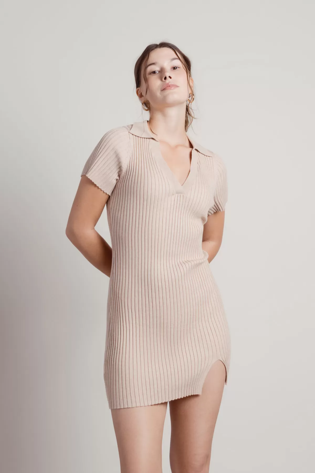 Tobi Edie Collared Sweater Mini Dress - * Beach Vacation Outfits | Date Night Outfits