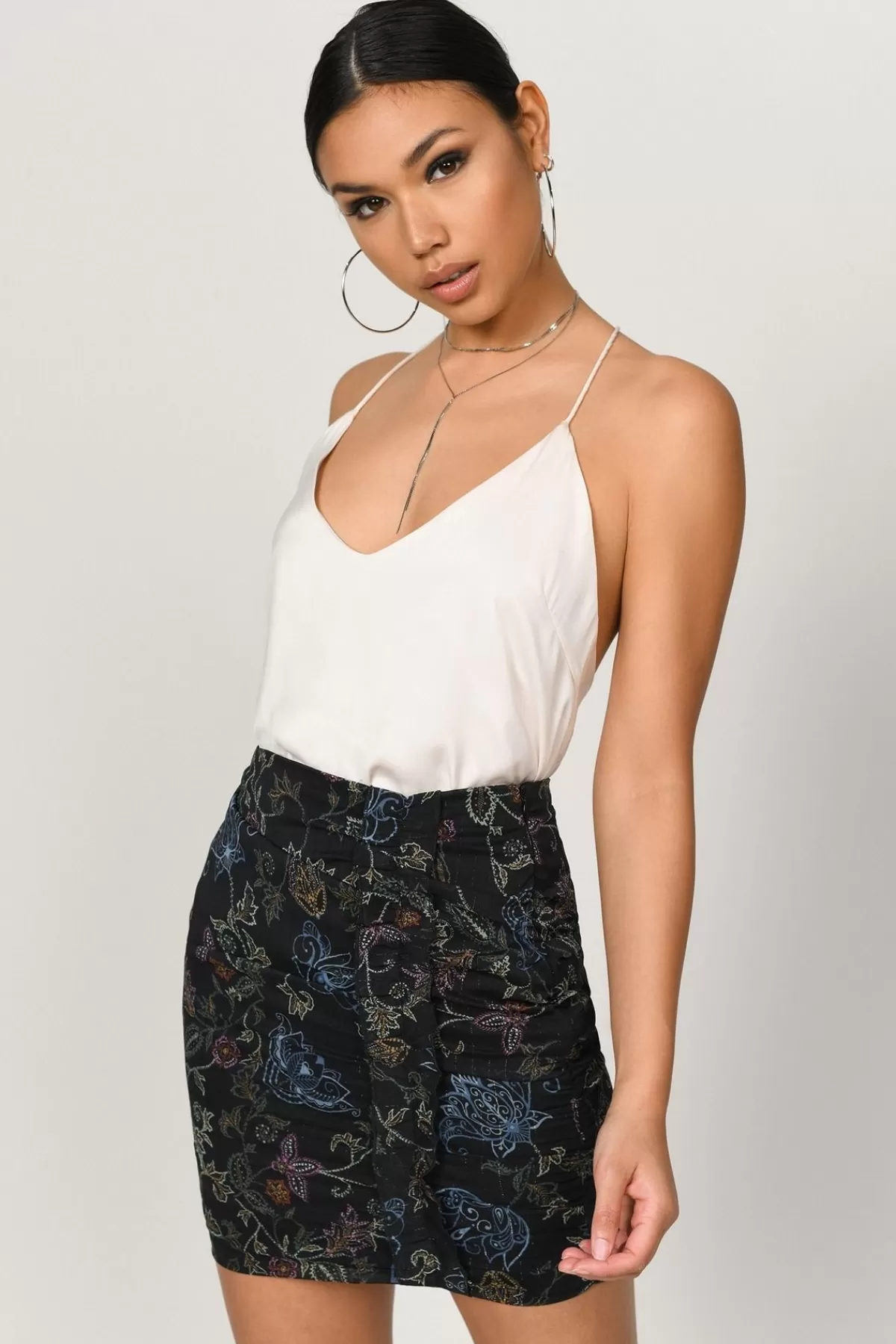 Tobi Eli Floral Mini Skirt - * Halloween Outfits | Birthday Outfits