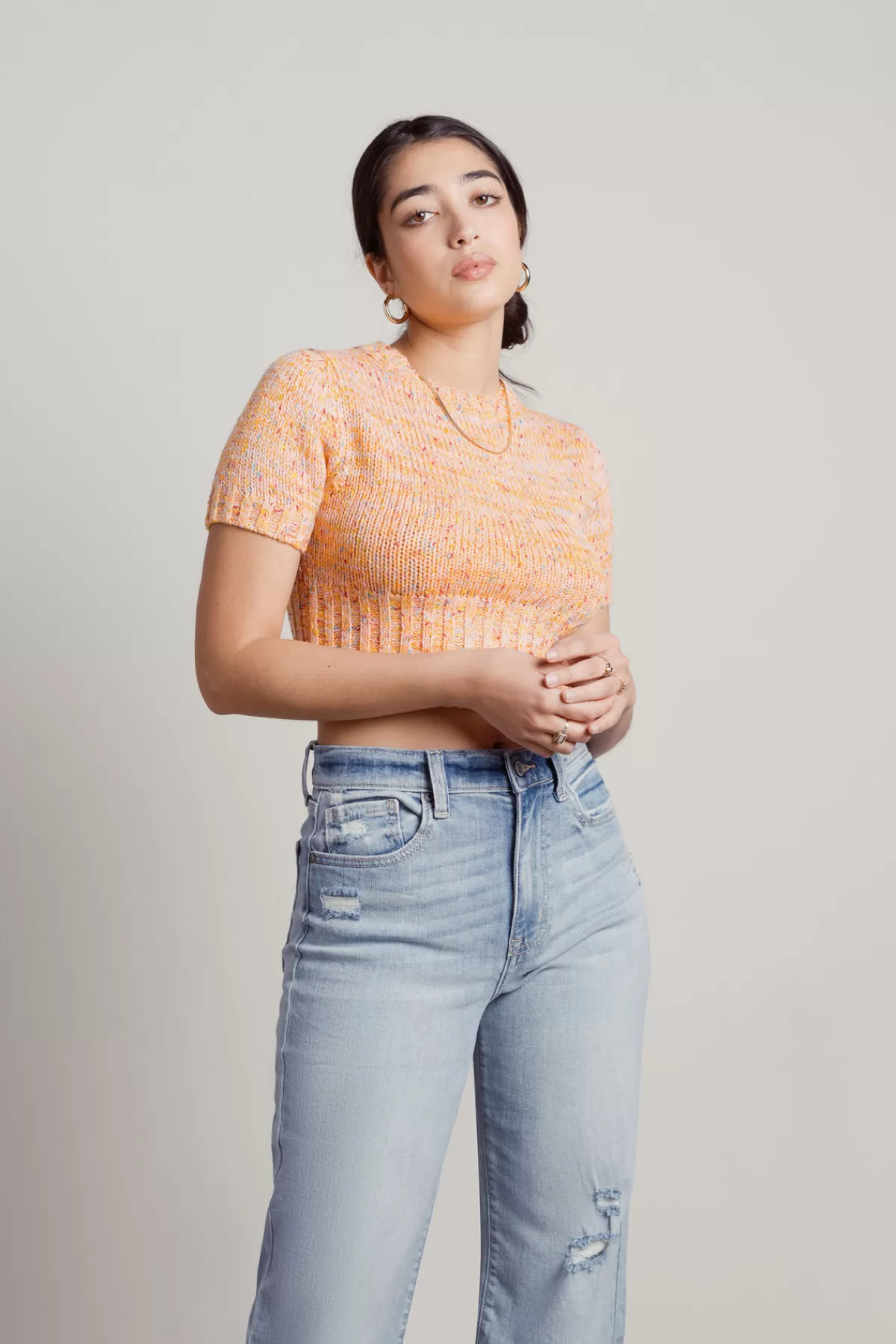 Tobi Emotional Oranges Crop Top - * Crop Tops