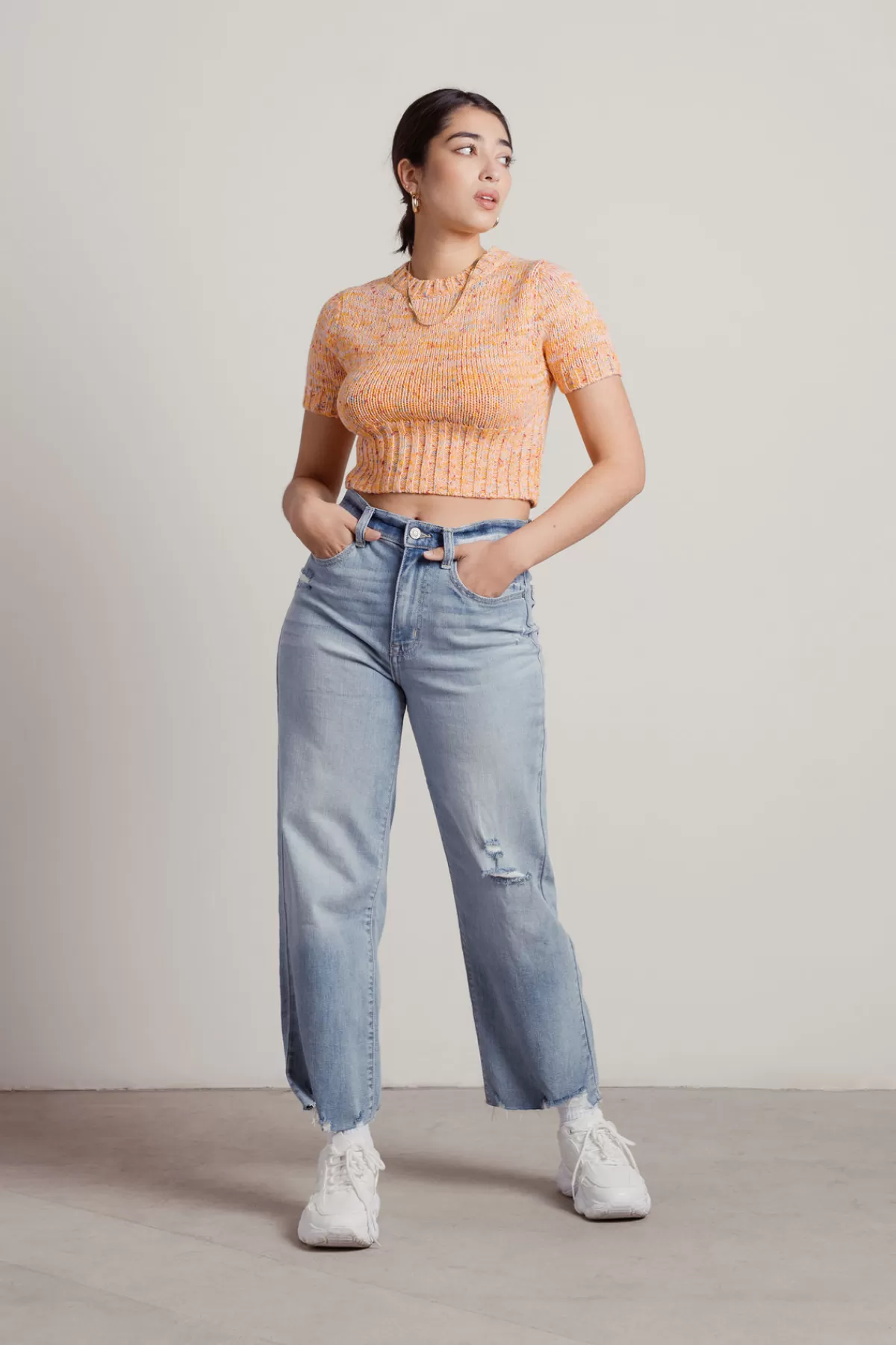 Tobi Emotional Oranges Crop Top - * Crop Tops