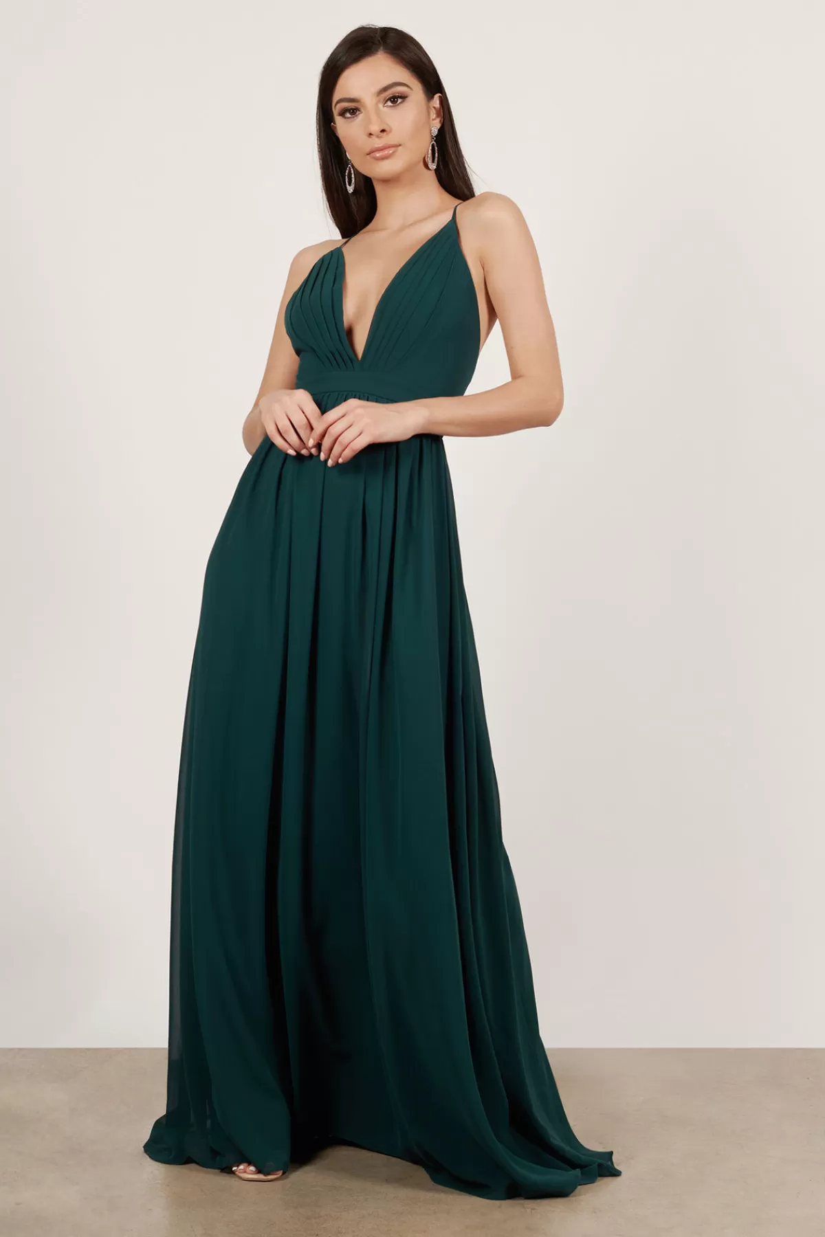 Tobi Etiquette Deep V Cross Back Maxi Dress - * Mother Of The Bride Groom Dresses | Bridal Party Outfits