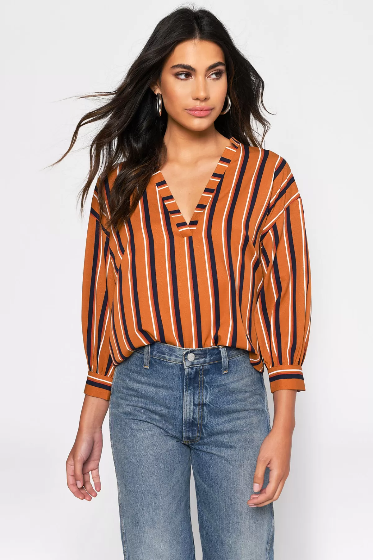 Tobi Etta Stripe Blouse - * Halloween Outfits | Blouses & Shirts