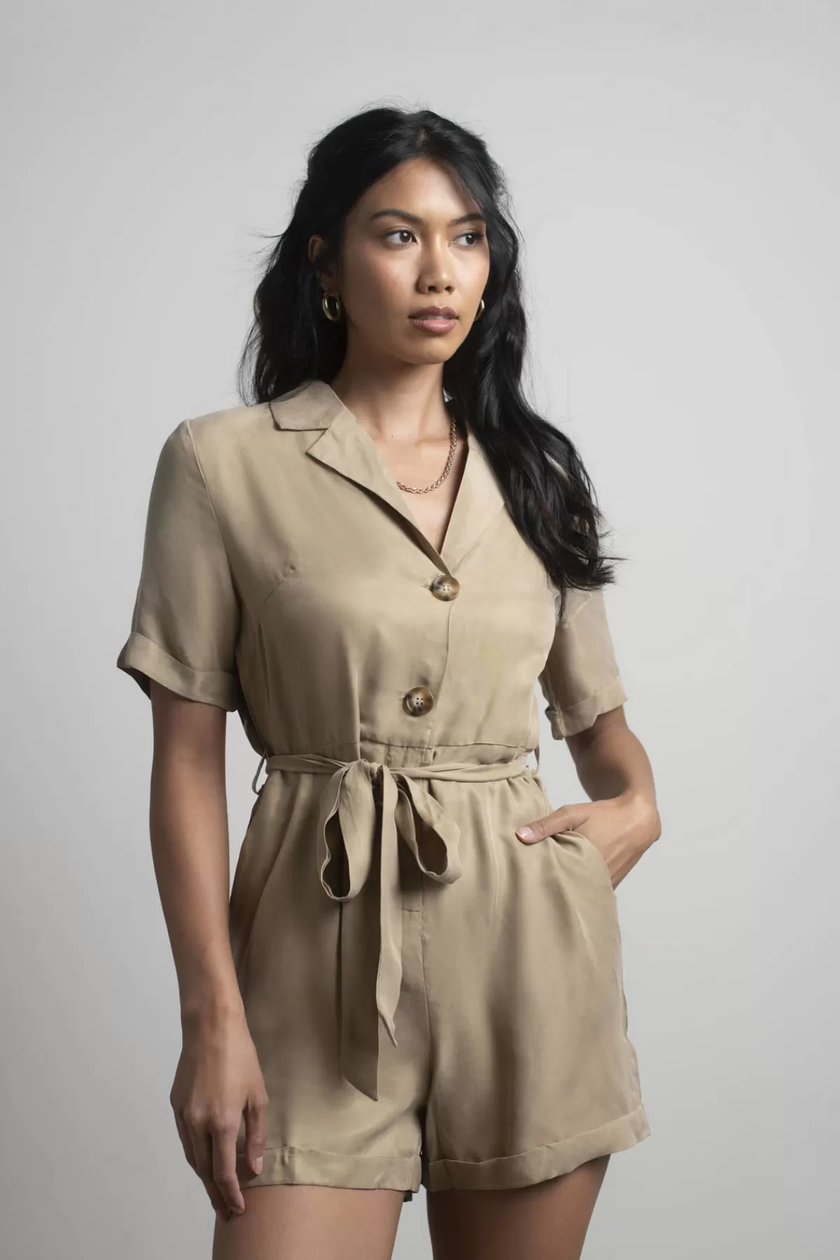 Tobi Expedition Collared Romper - * Resort Wear