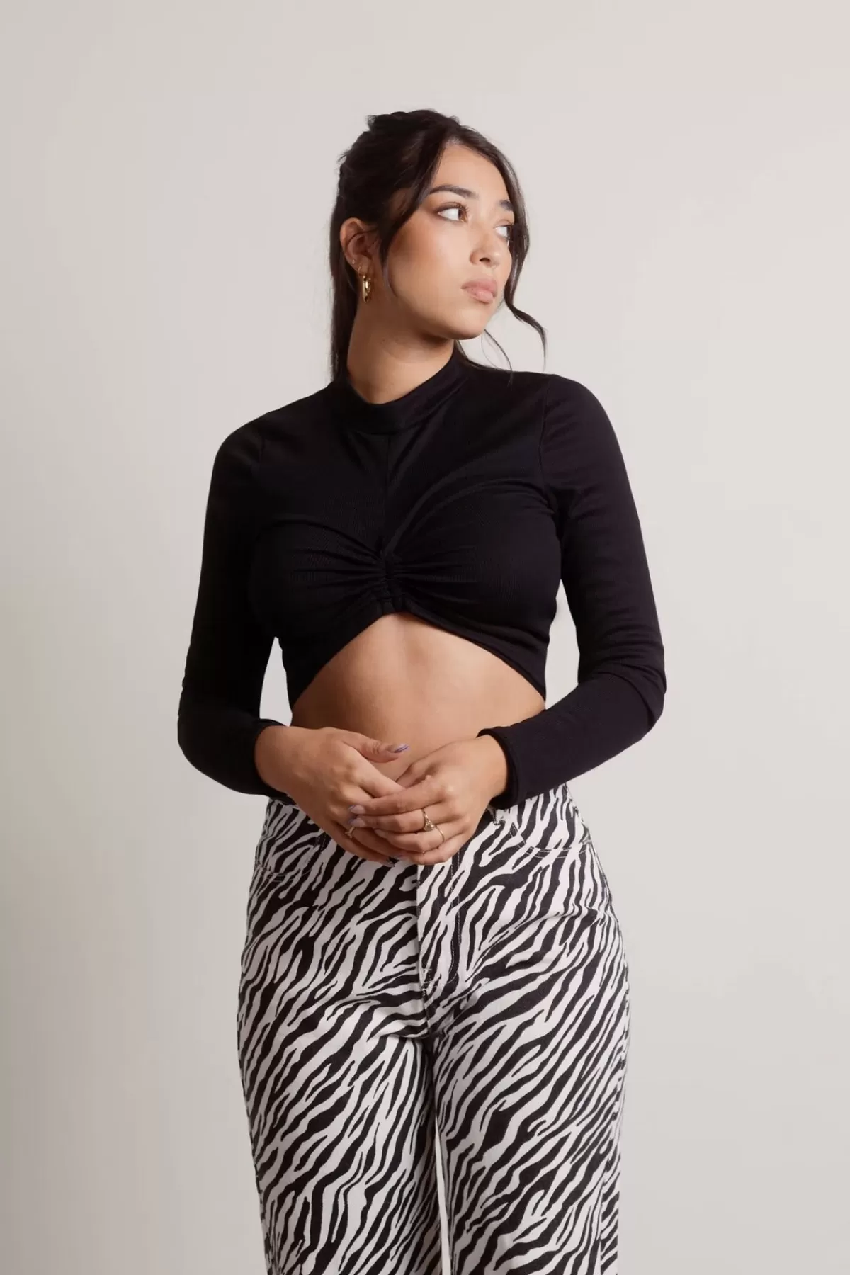 Tobi Eyes Open Crop Top - * Night Club Outfits | New Years Eve Outfits