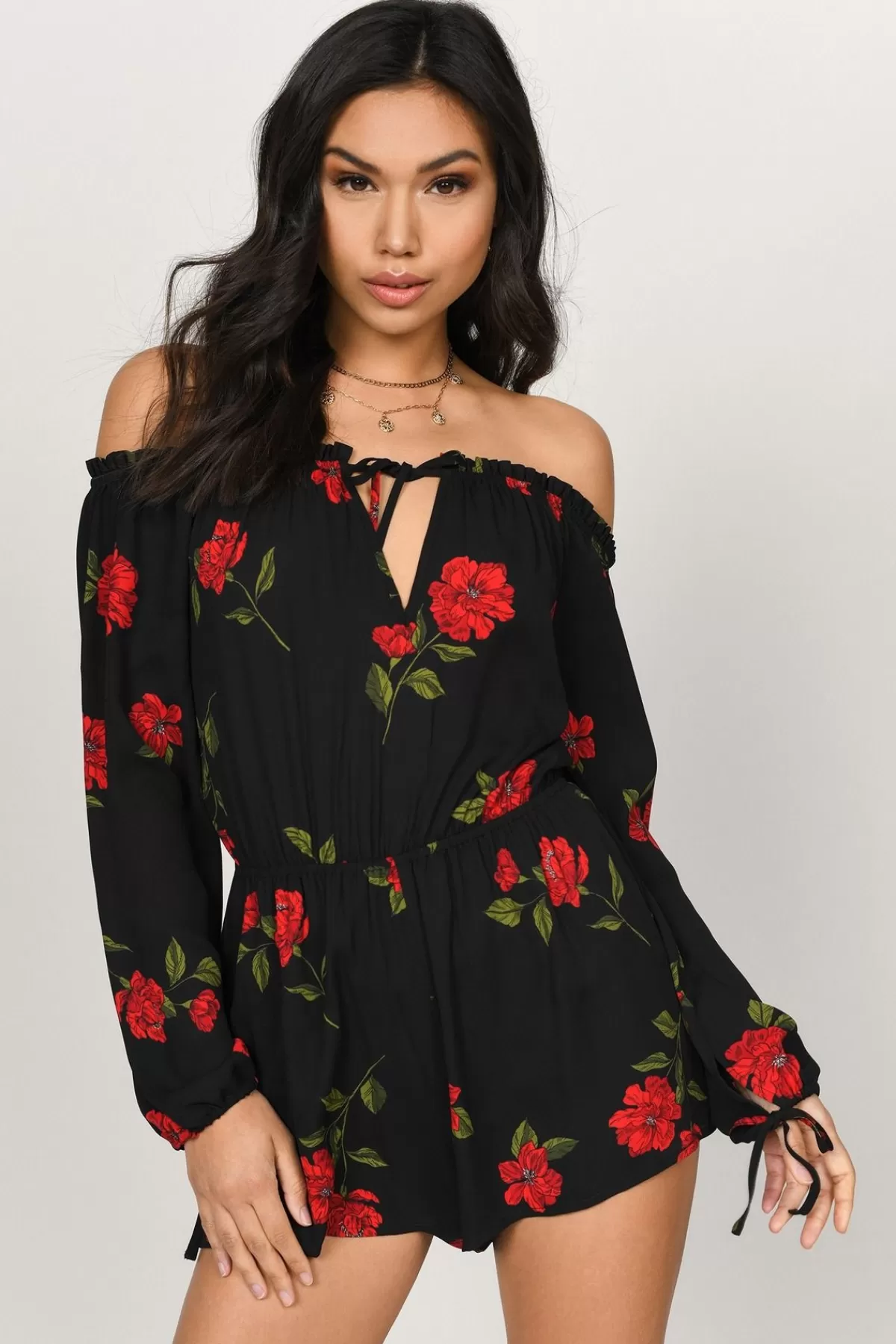 Tobi Farrah Floral Romper - * Valentines Day Outfits | Resort Wear