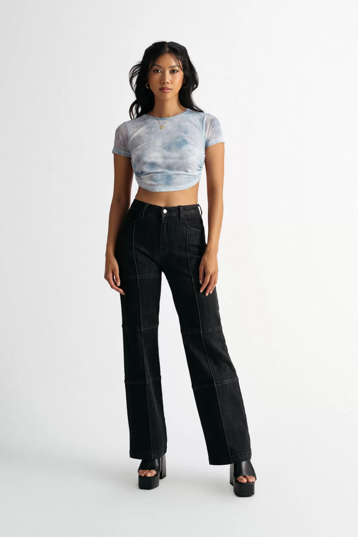 Tobi Feels Like Paradise Crop Top - * 4Th Of July Fashion | Mesh Tops