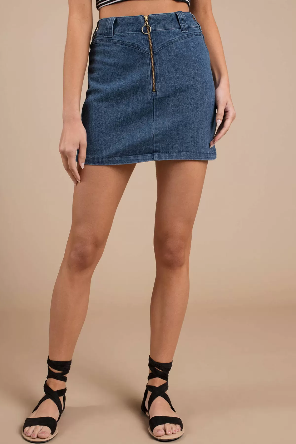 Tobi Finders Keepers Slide Denim Mini Skirt - * Skirts