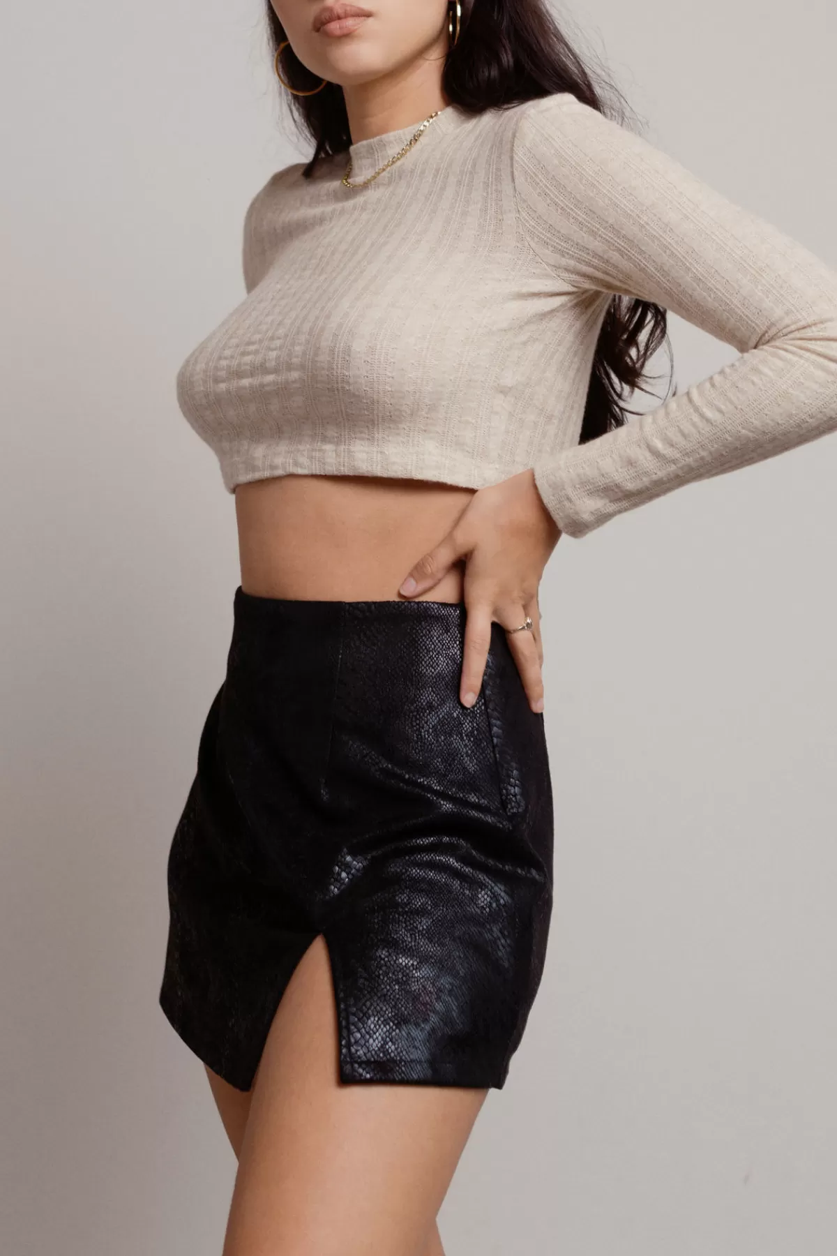 Tobi Fire Within Crop Top - * Long Sleeve Tops | Going Out Tops