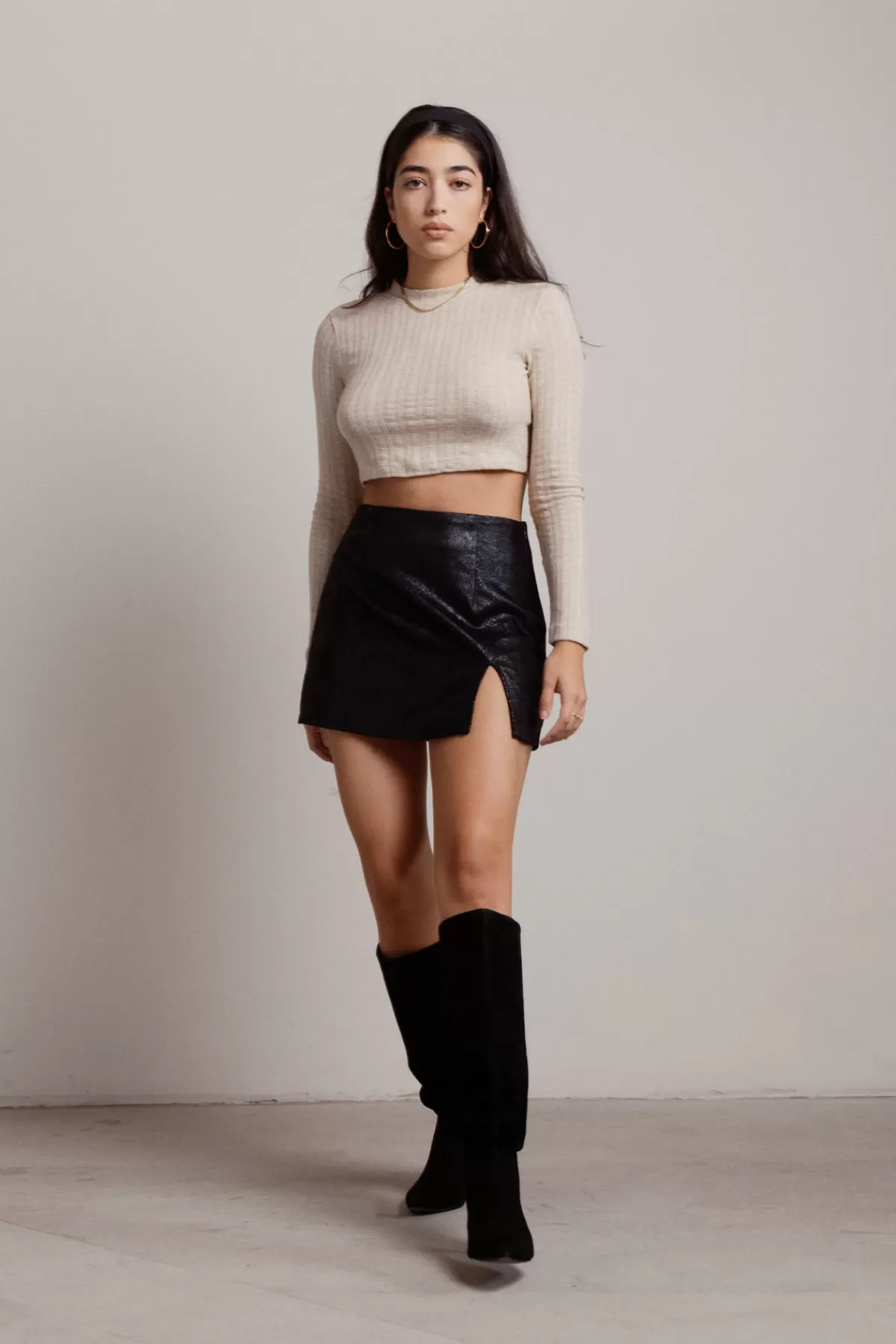 Tobi Fire Within Crop Top - * Long Sleeve Tops | Going Out Tops