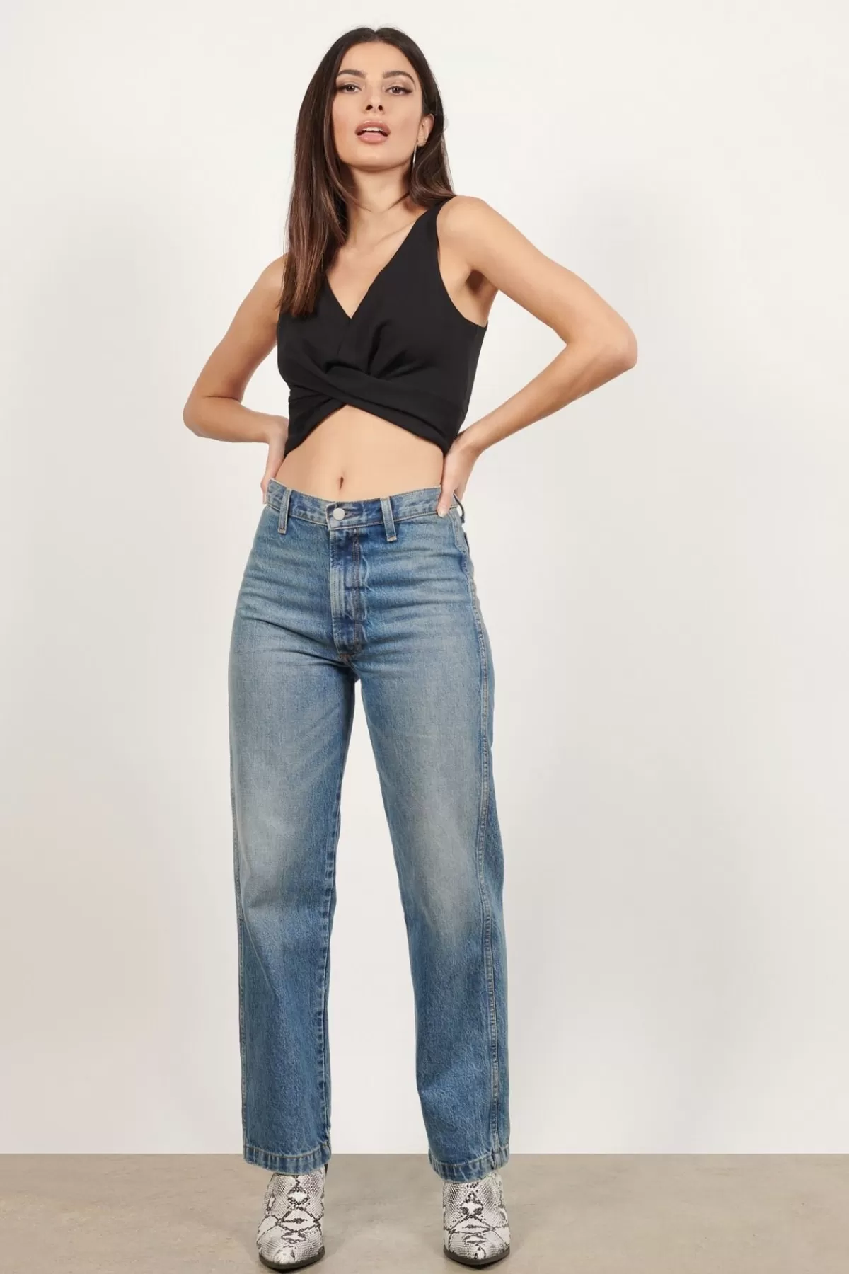 Tobi Fold Down Crop Top - * Valentines Day Outfits