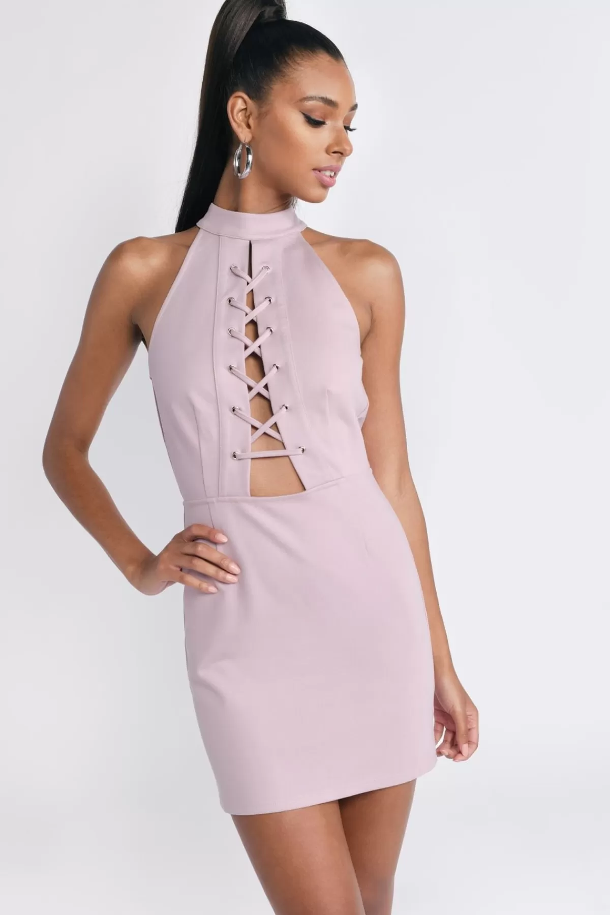 Tobi Forever Choker Lace Up Mini Dress - * Valentines Day Outfits | Going Out Outfits