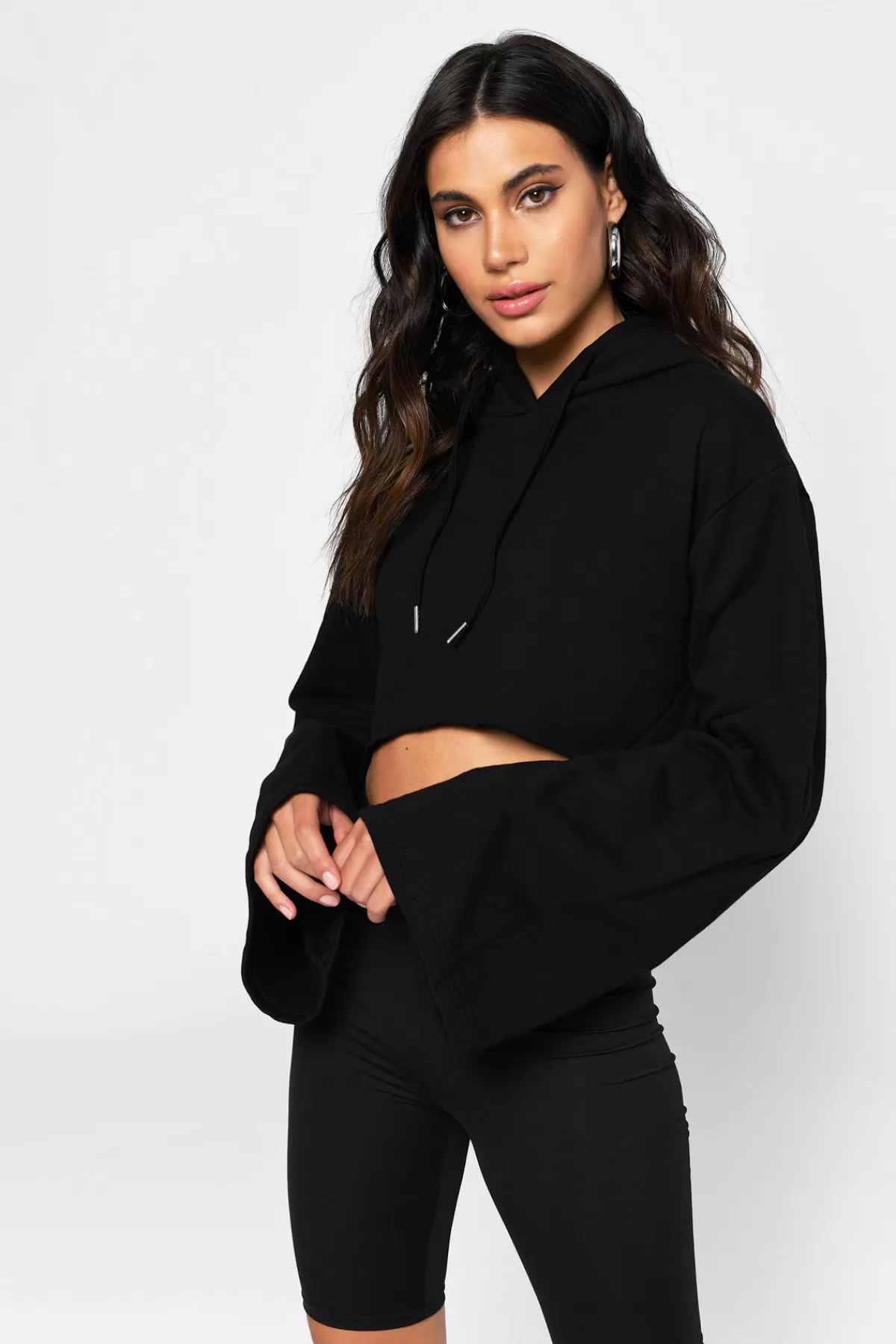 Tobi French Kiss Cropped Hoodie - * Airport & Travel Outfits | Long Sleeve Tops