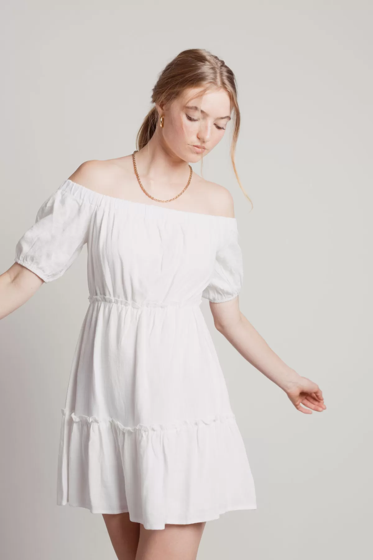 Tobi Fresh Air Off The Shoulder Skater Mini Dress - * Honeymoon Outfits | Reception Dresses