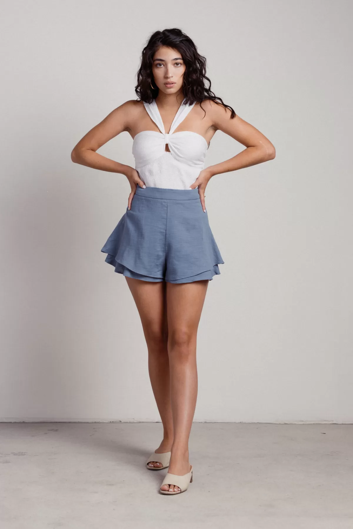 Tobi Gabriel Scallop Hem Shorts - * Shorts | Festival Outfits & Clothing