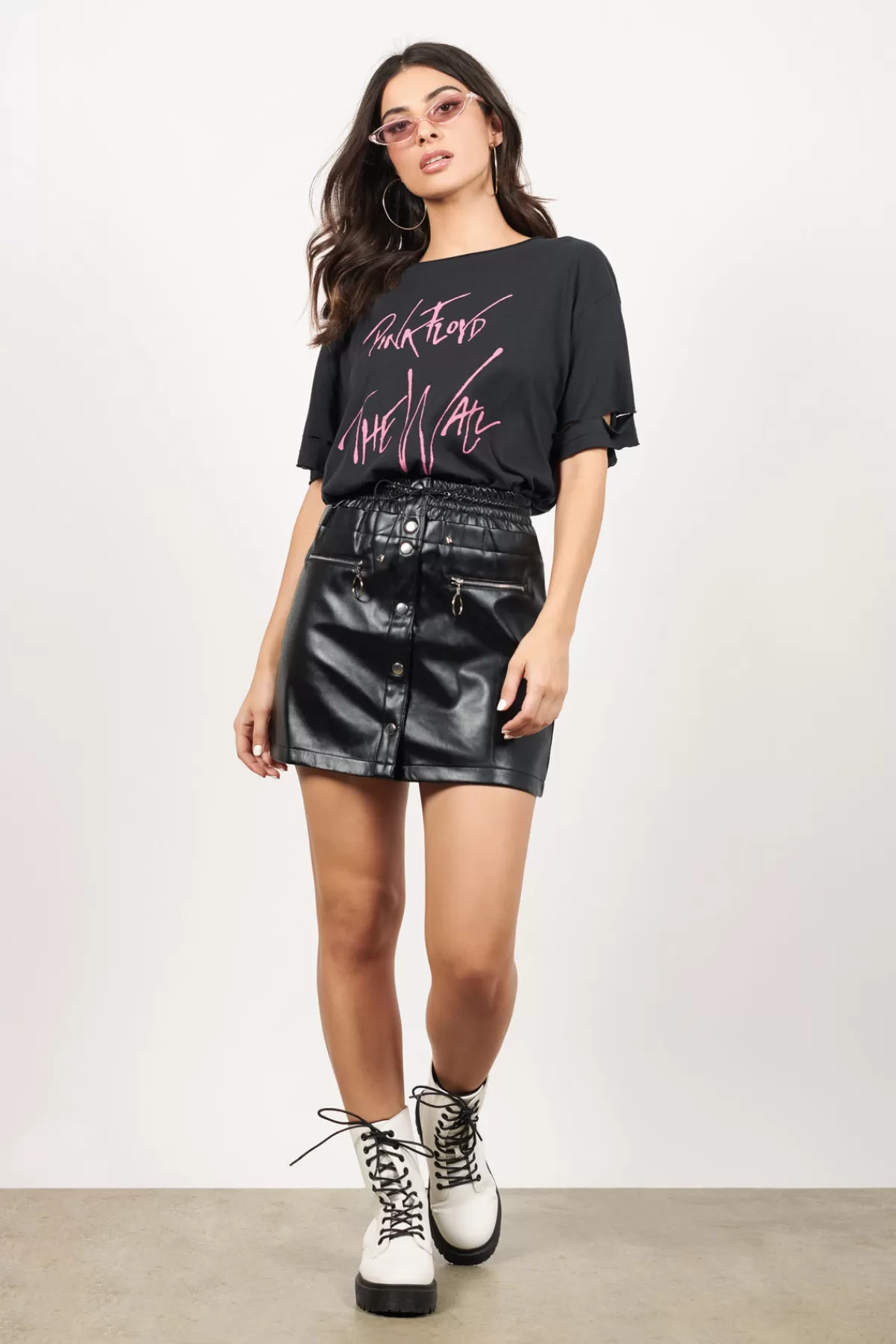 Tobi Get It Poppin' Pleather Mini Skirt - * Halloween Outfits | Skirts