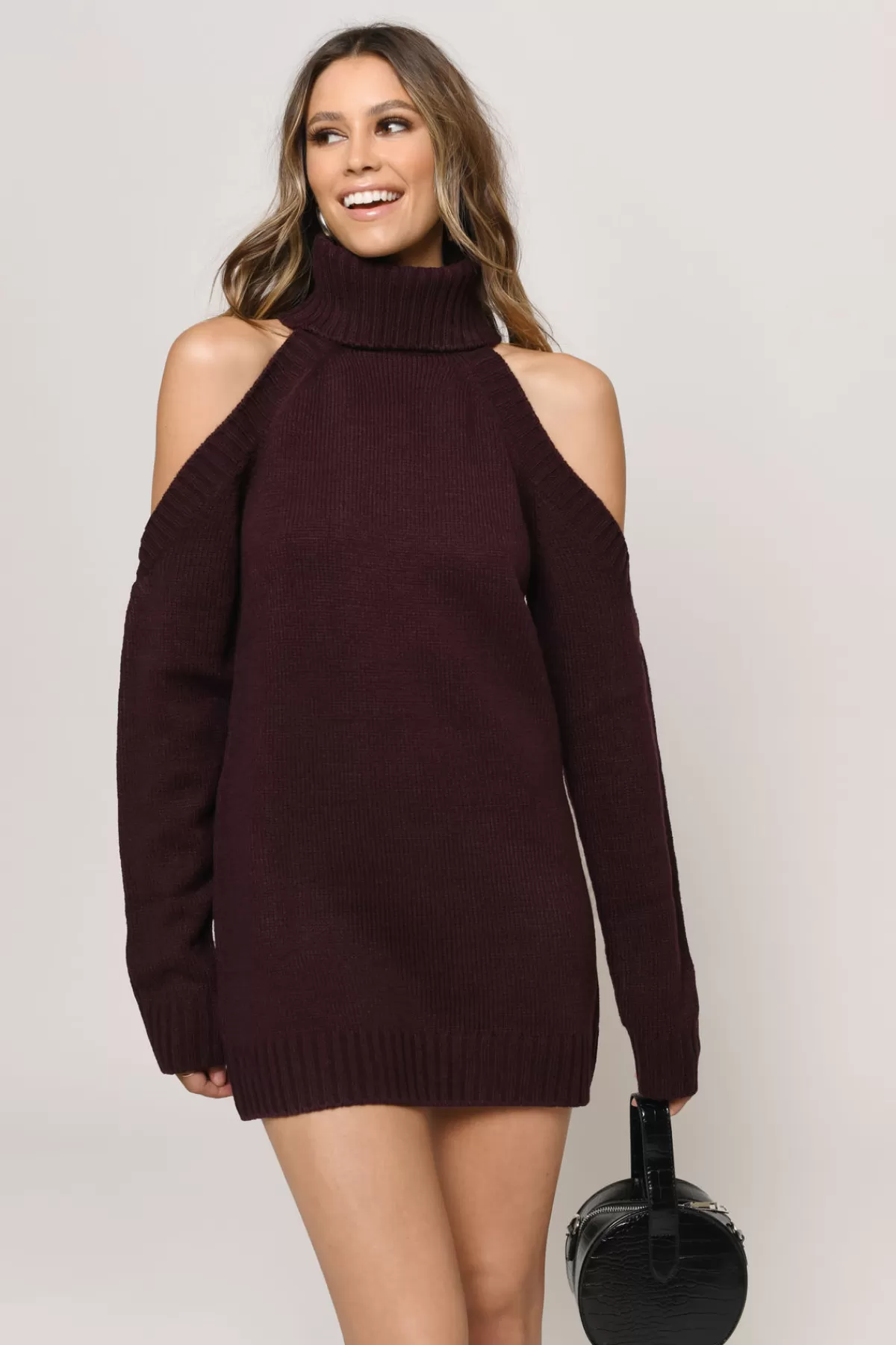 Tobi Give Love Cold Shoulder Sweater Mini Dress - * Vacation Shop | New Year'S Eve Dresses