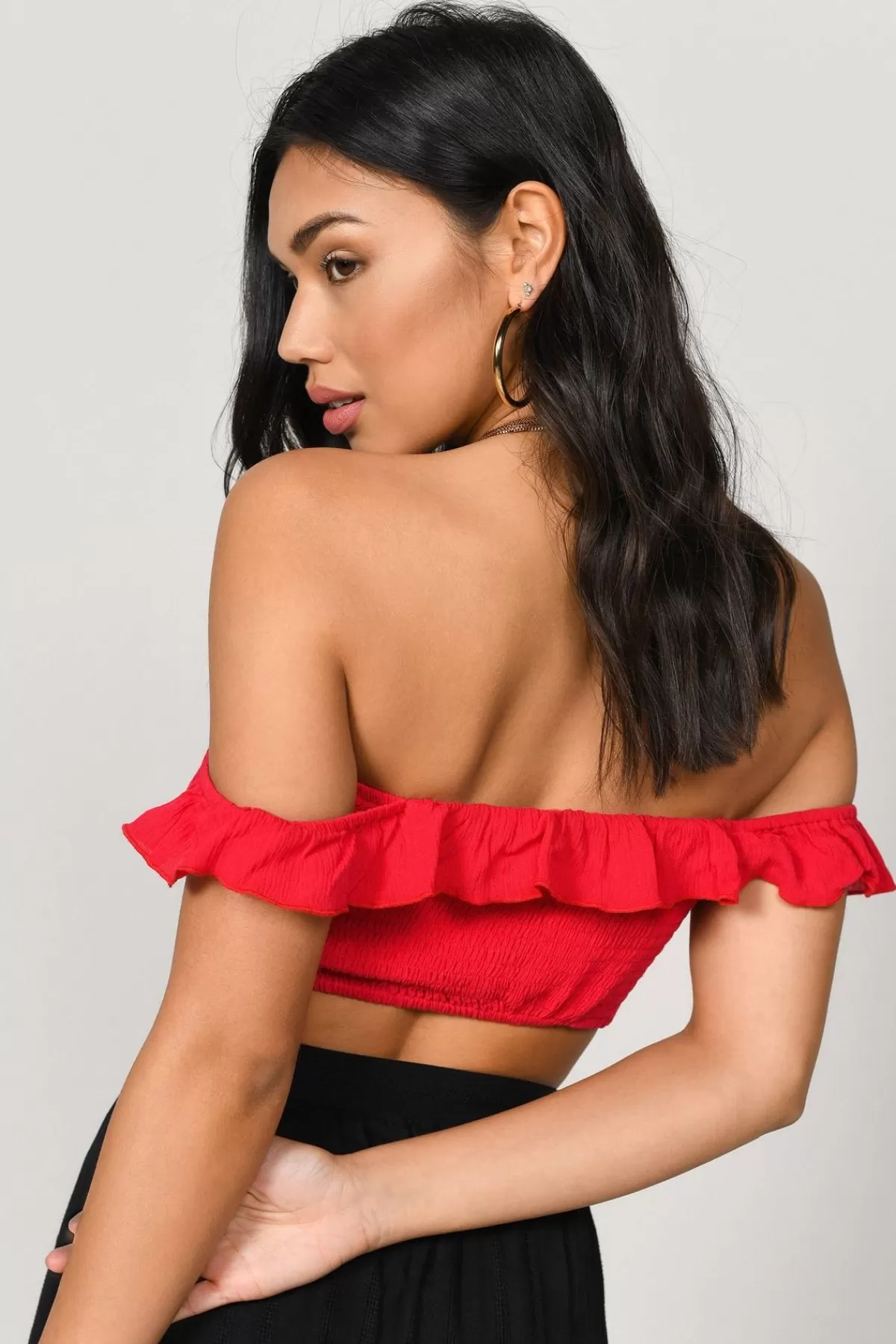 Tobi Gwen Crop Top - * Halloween Outfits | Red Tops