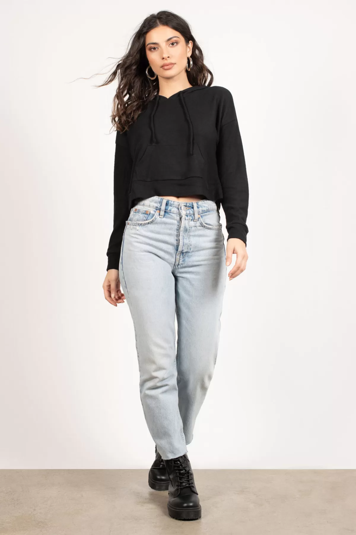 Tobi Hailey Cropped Hoodie - * Airport & Travel Outfits | Long Sleeve Tops