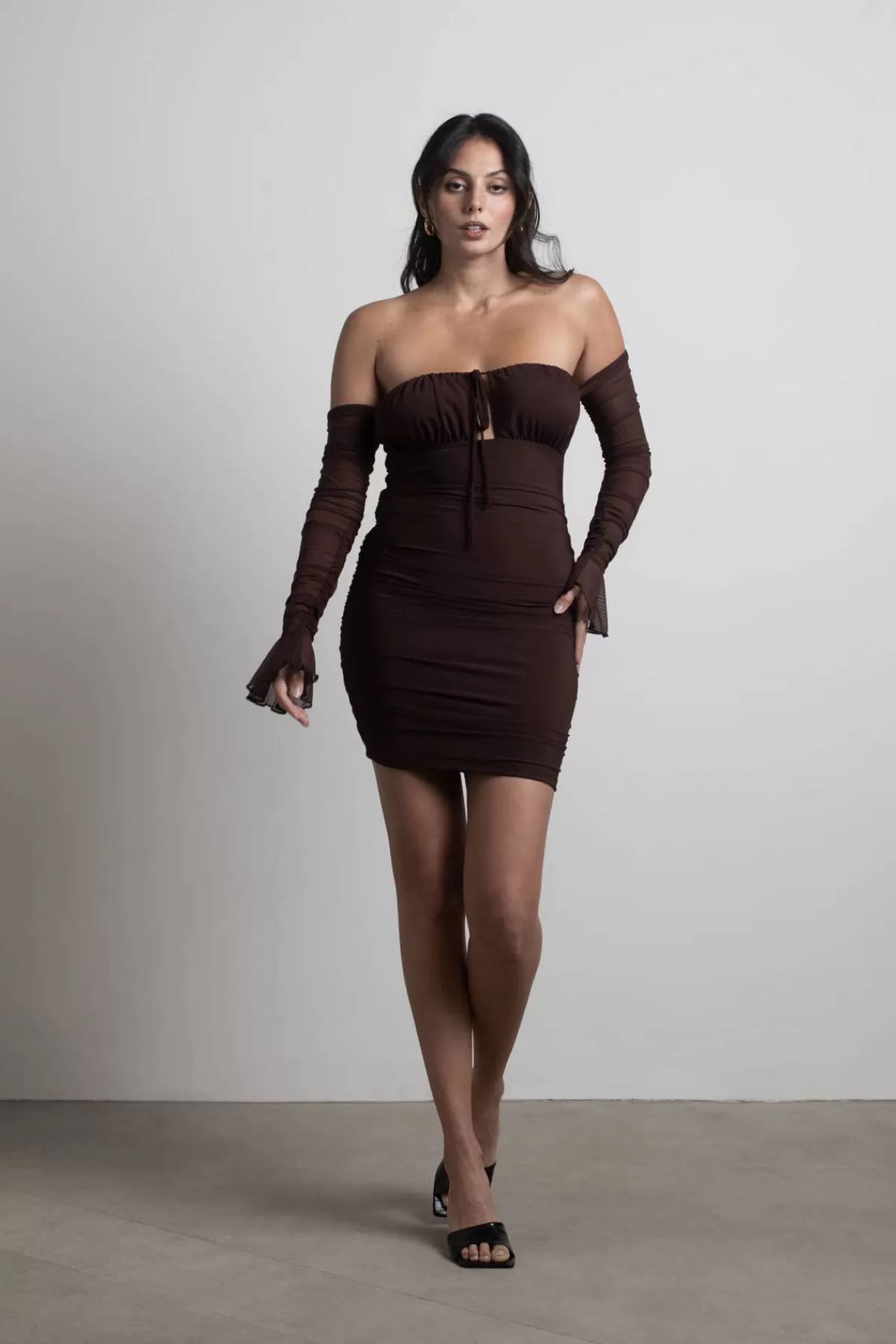 Tobi Have Fun Off The Shoulder Bodycon Mini Dress - * Winter Wedding Guest Dresses | Wedding Guest Dresses Under $50