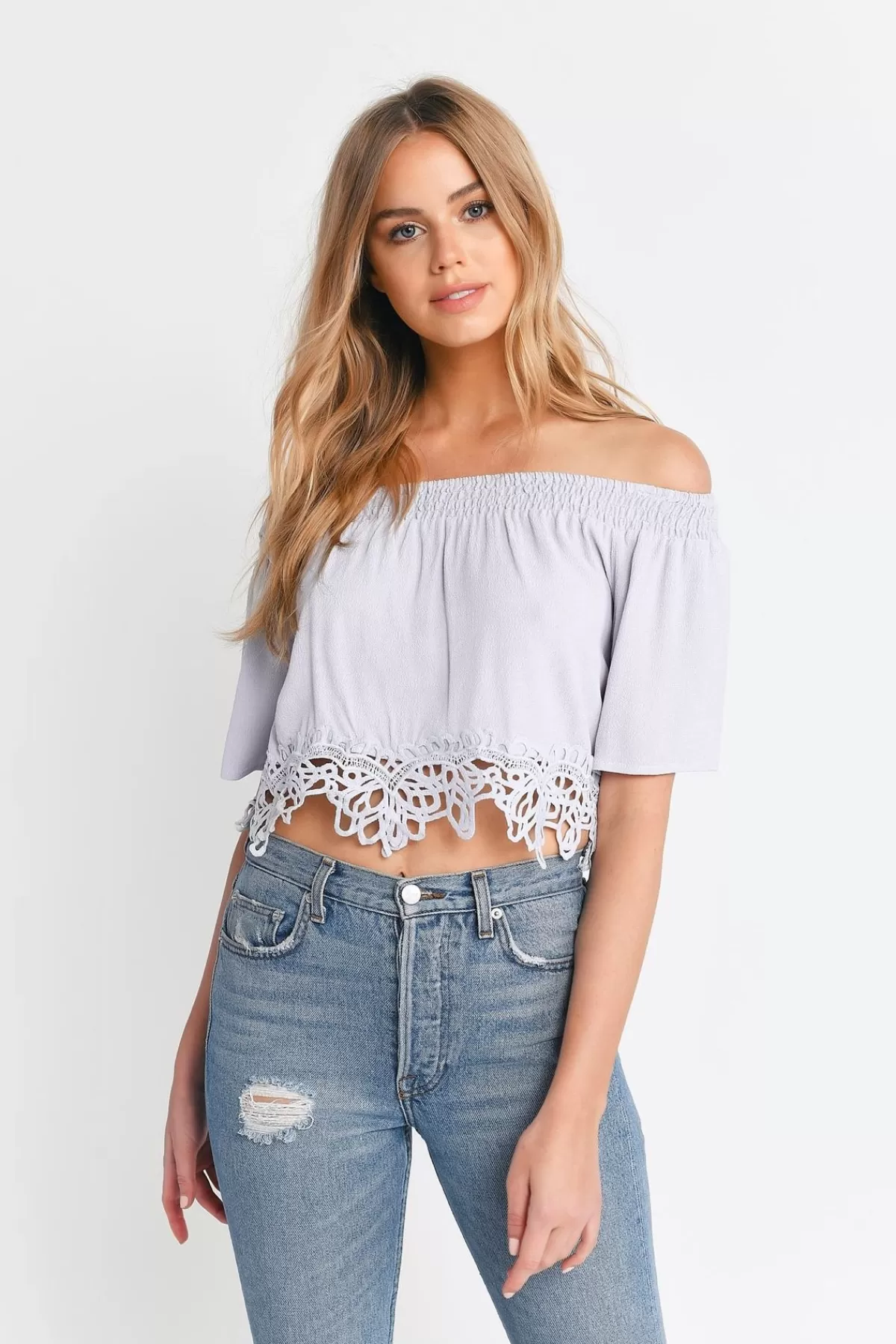 Tobi Haven Crop Top - * Blouses & Shirts | Off The Shoulder Tops