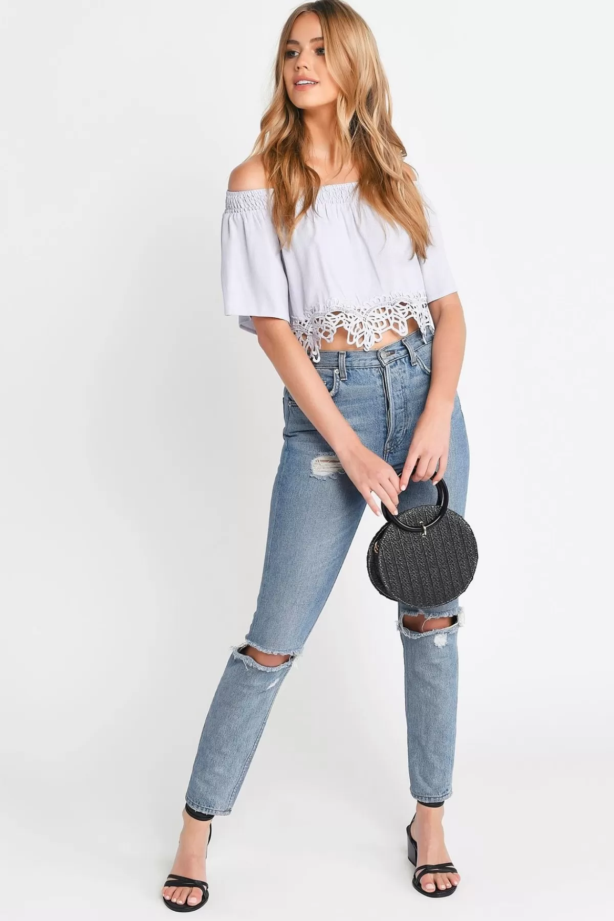 Tobi Haven Crop Top - * Blouses & Shirts | Off The Shoulder Tops