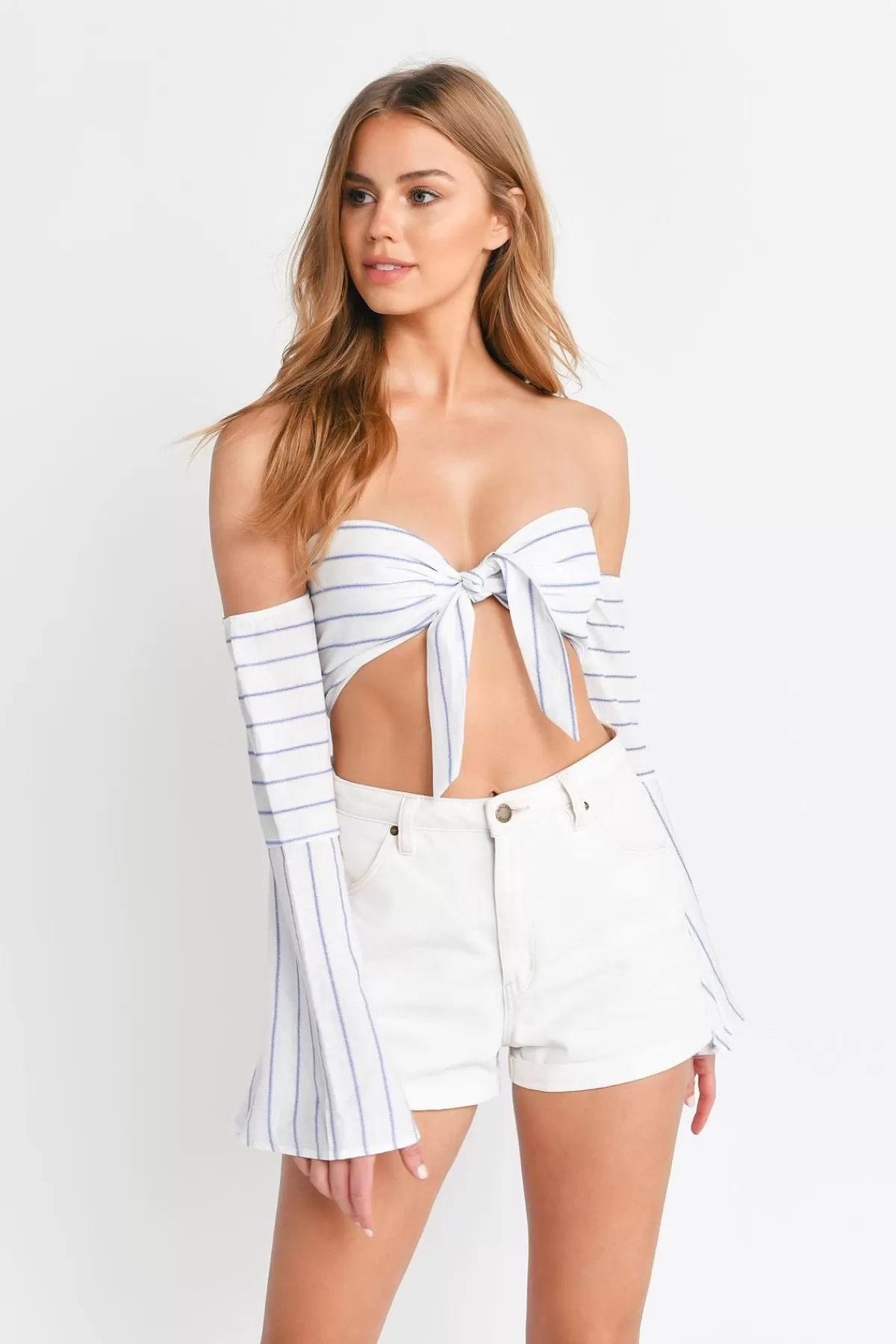 Tobi Heavenly Love Crop Top - * Beach Vacation Outfits | Off The Shoulder Tops