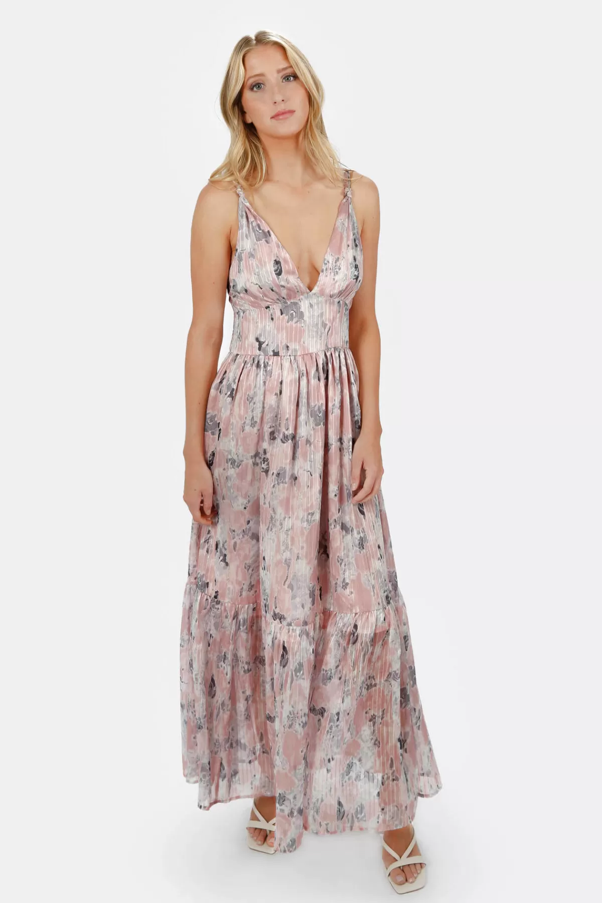 Tobi Hilde Floral Plunging Maxi Dress - * Honeymoon Outfits | Wedding Guest Dresses