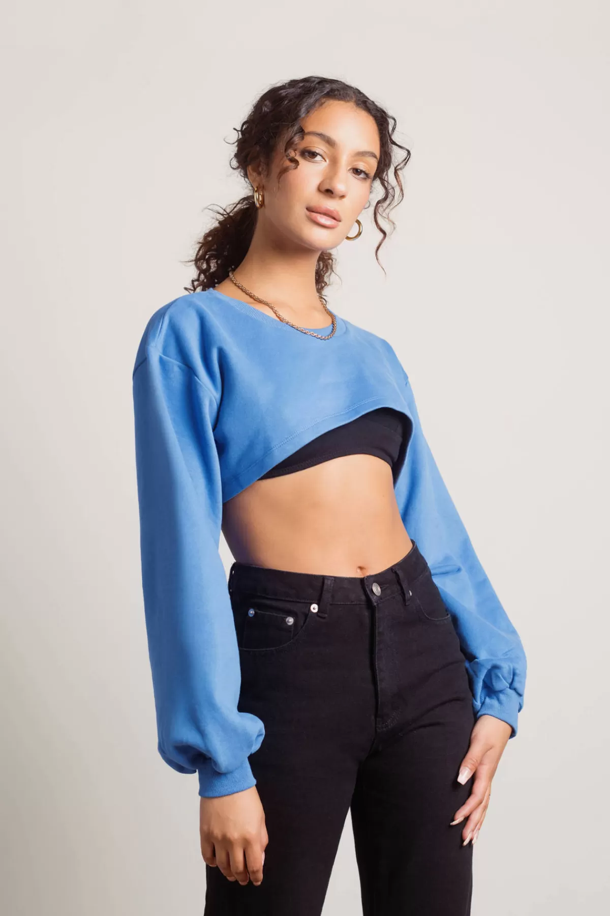 Tobi Homebody Crop Top - * 4Th Of July Fashion | Long Sleeve Tops