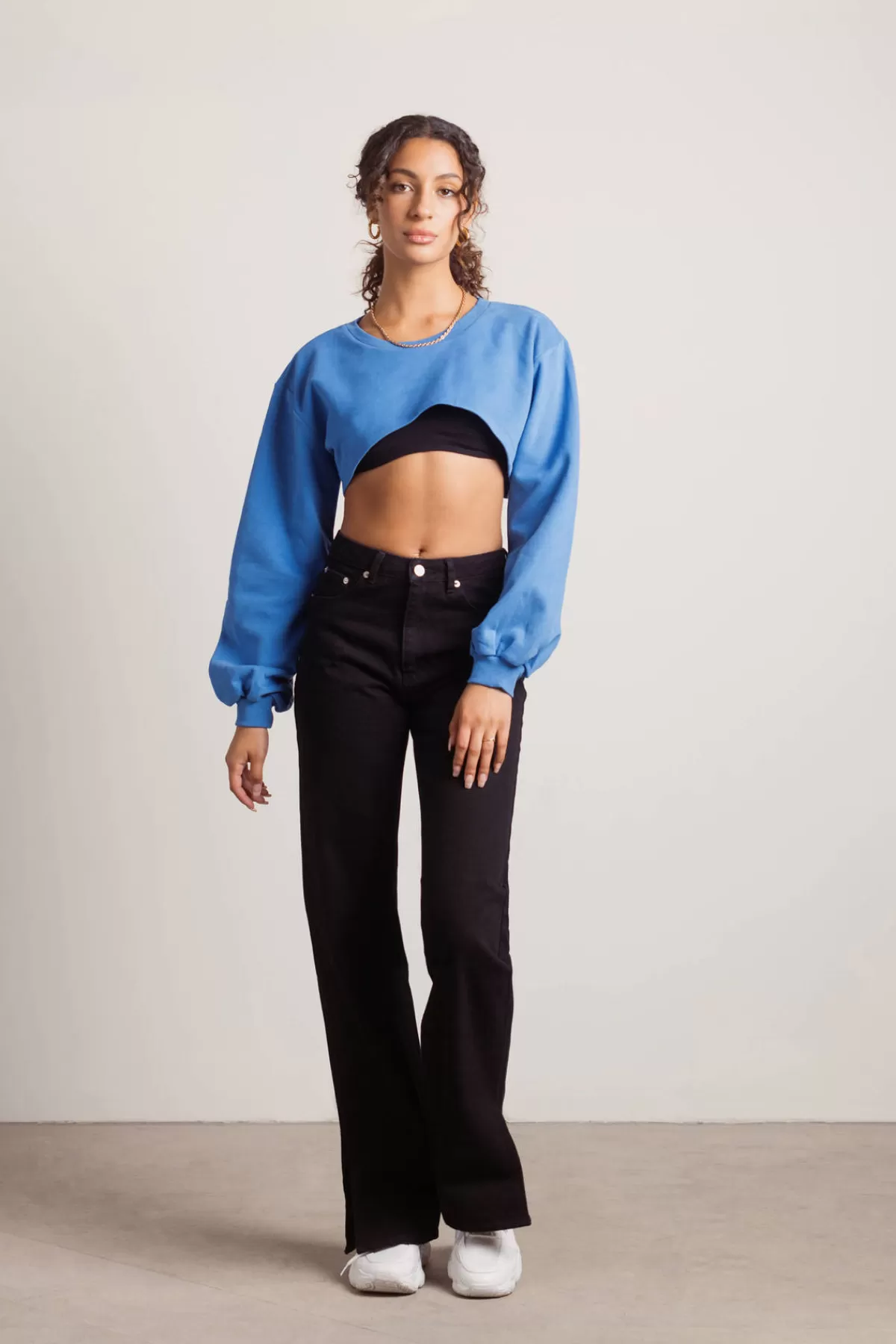 Tobi Homebody Crop Top - * 4Th Of July Fashion | Long Sleeve Tops