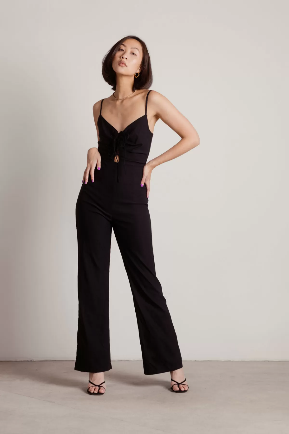 Tobi How Many More Lace Up Jumpsuit - Off White* 4Th Of July Fashion | Vacation Shop