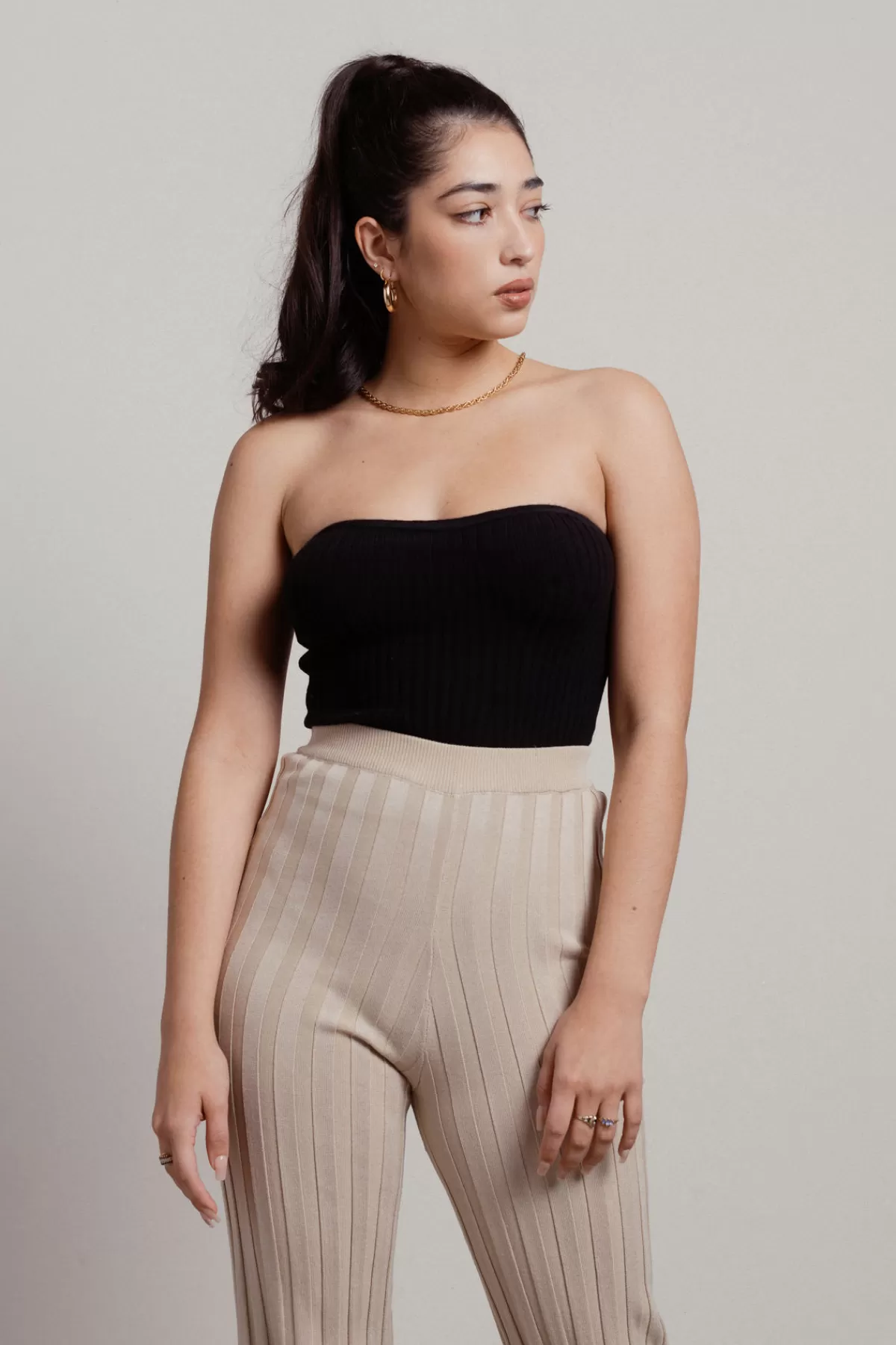 Tobi Huy Tube Top - Beige* Night Club Outfits | Going Out Tops