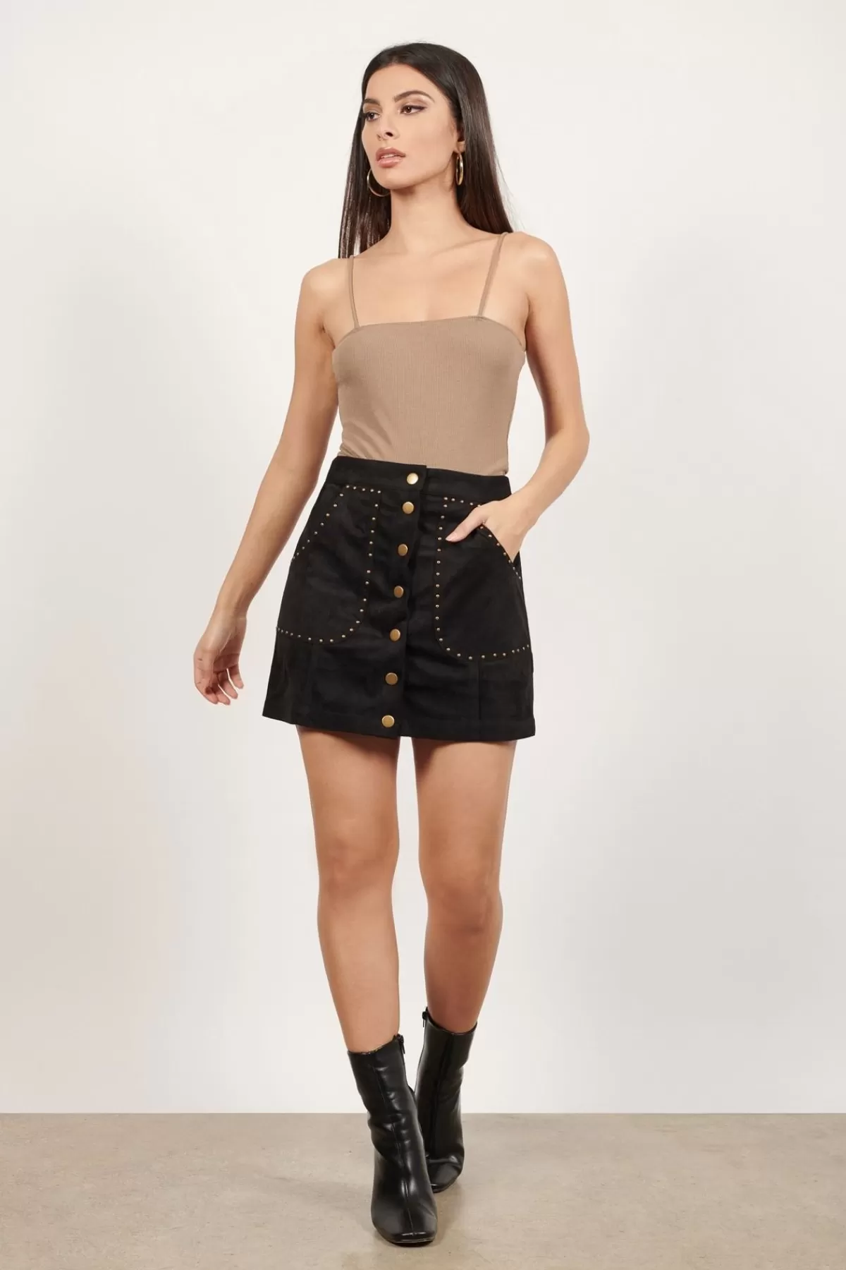 Tobi I Like Me Better Button Up Mini Skirt - * Halloween Outfits | Skirts