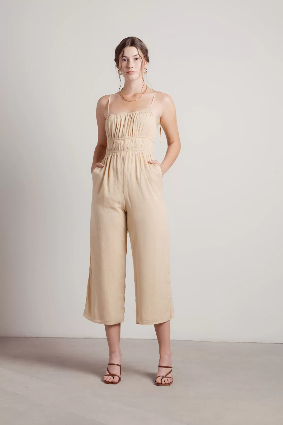 Tobi Isonoe Ruched Jumpsuit - * Beach Vacation Outfits