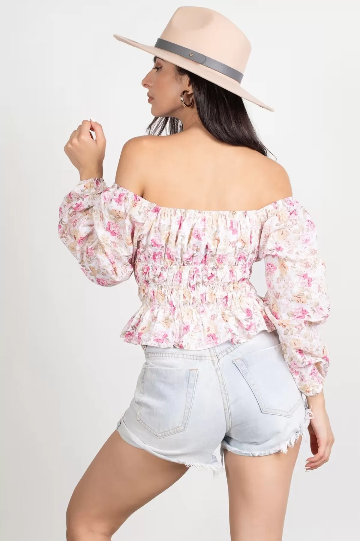 Tobi Ivie Floral Blouse - * Blouses & Shirts | Puff Sleeve Tops