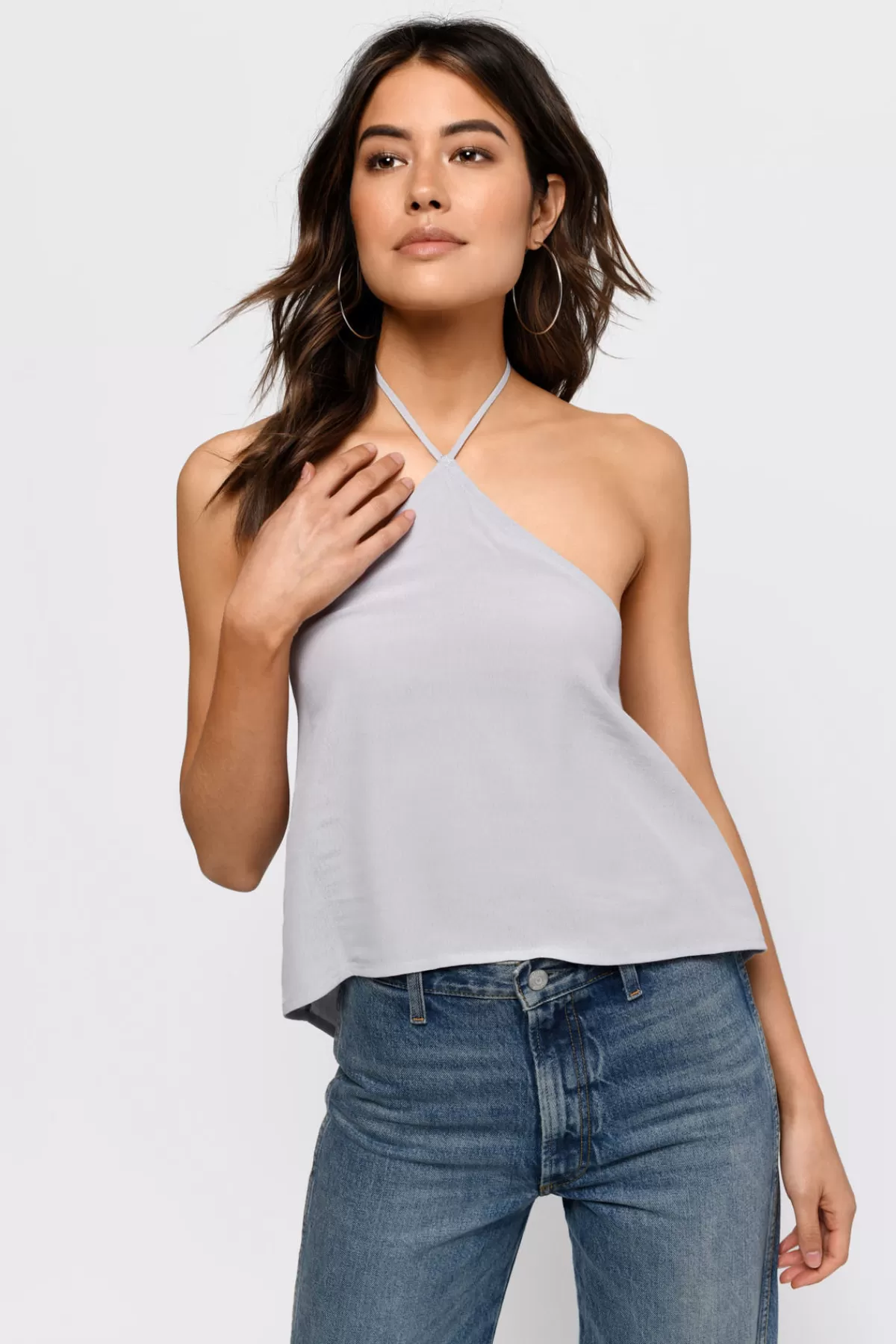 Tobi Jen Open Back Top - Grey* Going Out Tops | Red Tops