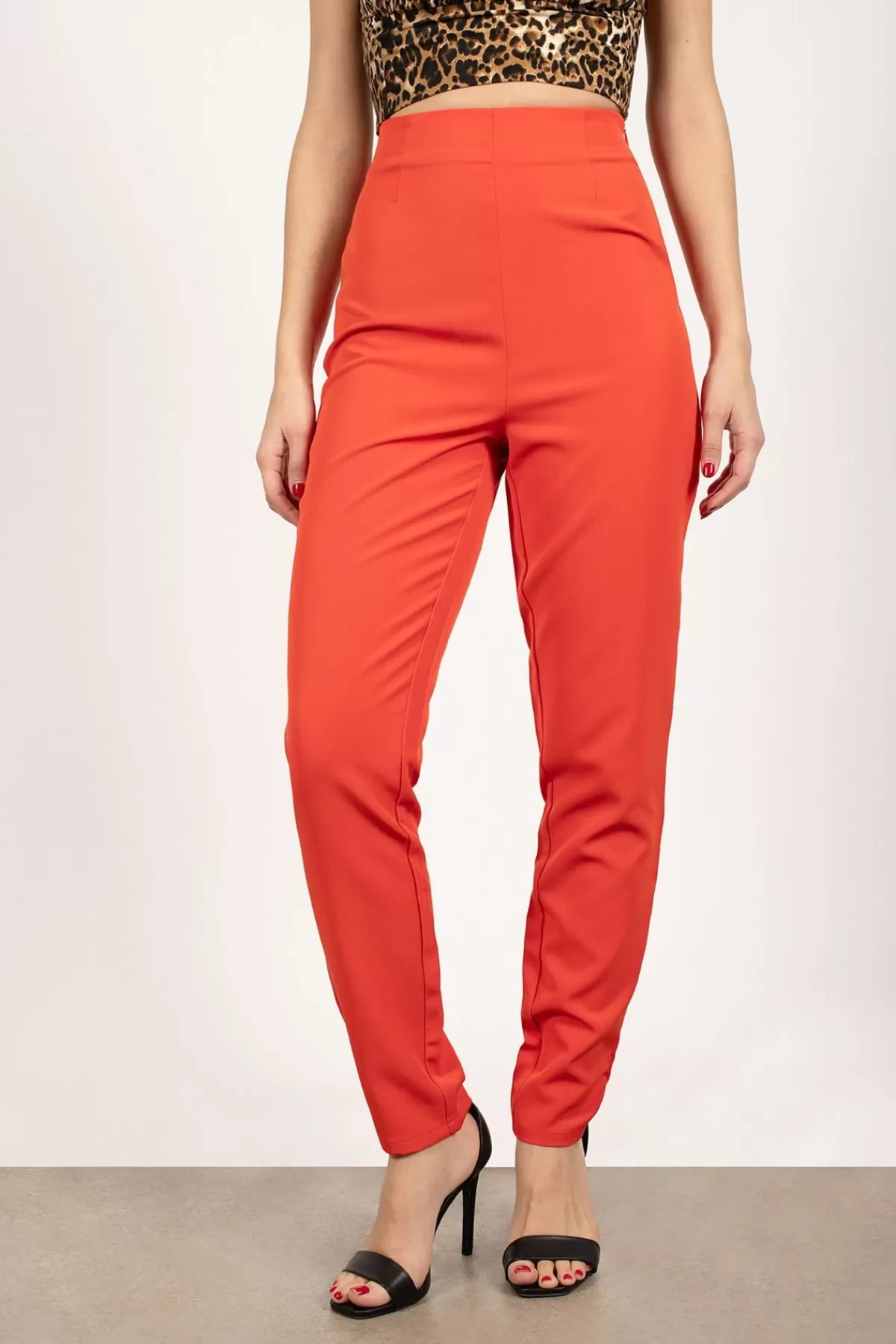 Tobi Jennie High Waist Pants - Red Orange* Valentines Day Outfits | Halloween Outfits