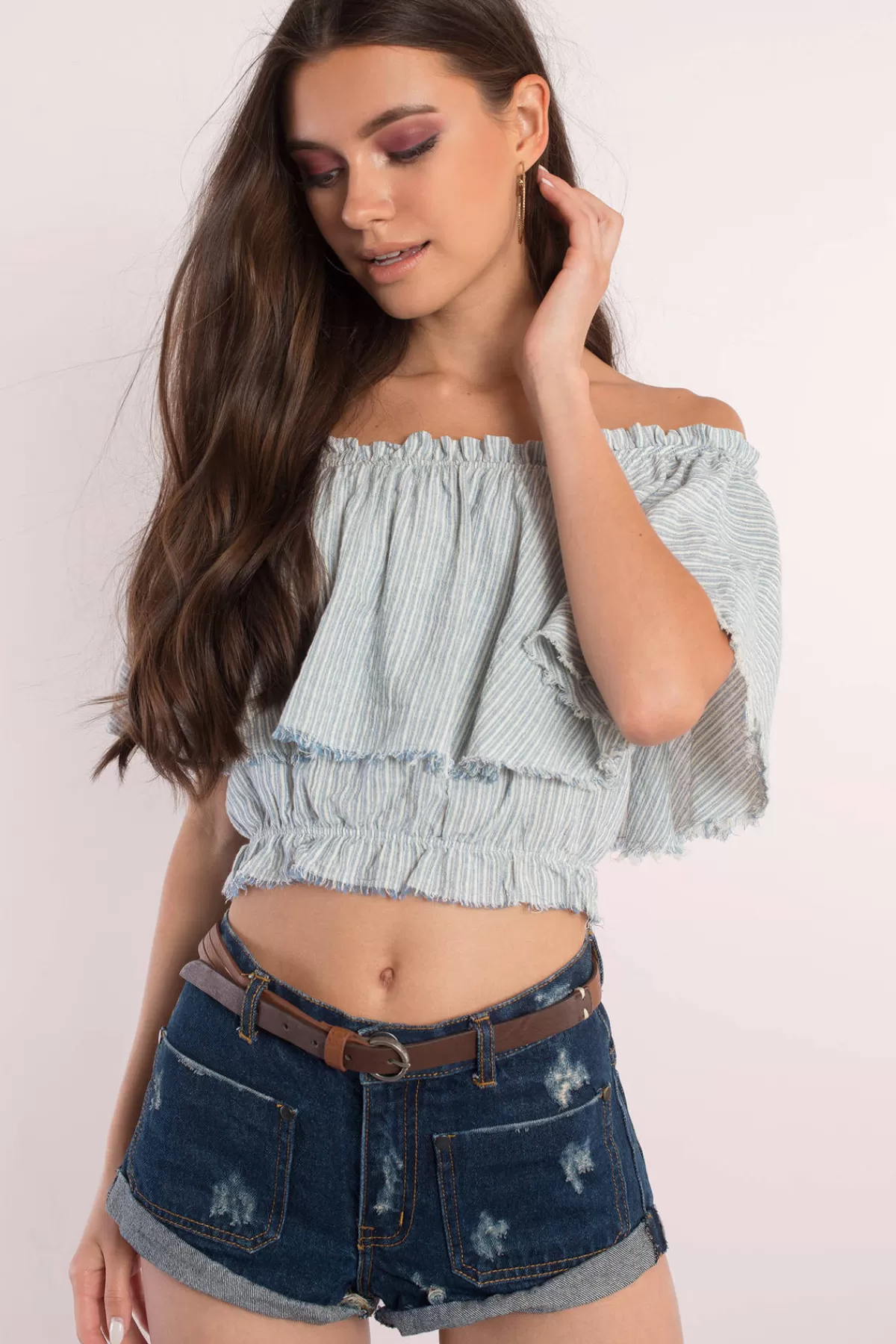 Tobi Jennifer Crop Top - * Off The Shoulder Tops | Going Out Tops