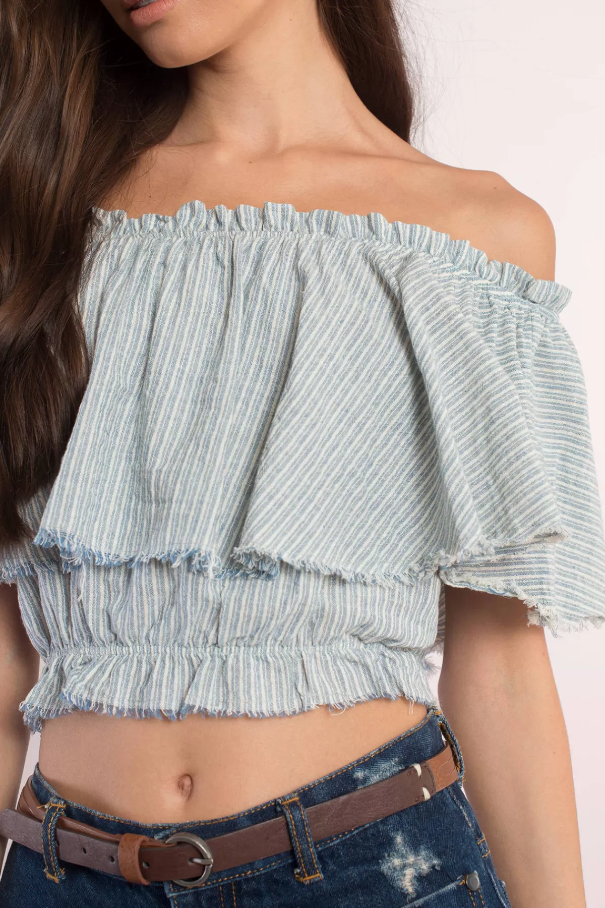 Tobi Jennifer Crop Top - * Off The Shoulder Tops | Going Out Tops