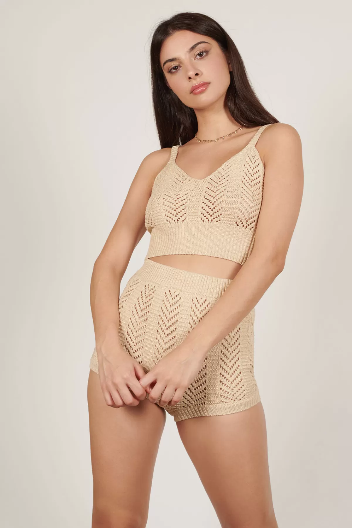 Tobi Jill Crochet Crop Top And Short Set - * Beach Vacation Outfits | Bikinis