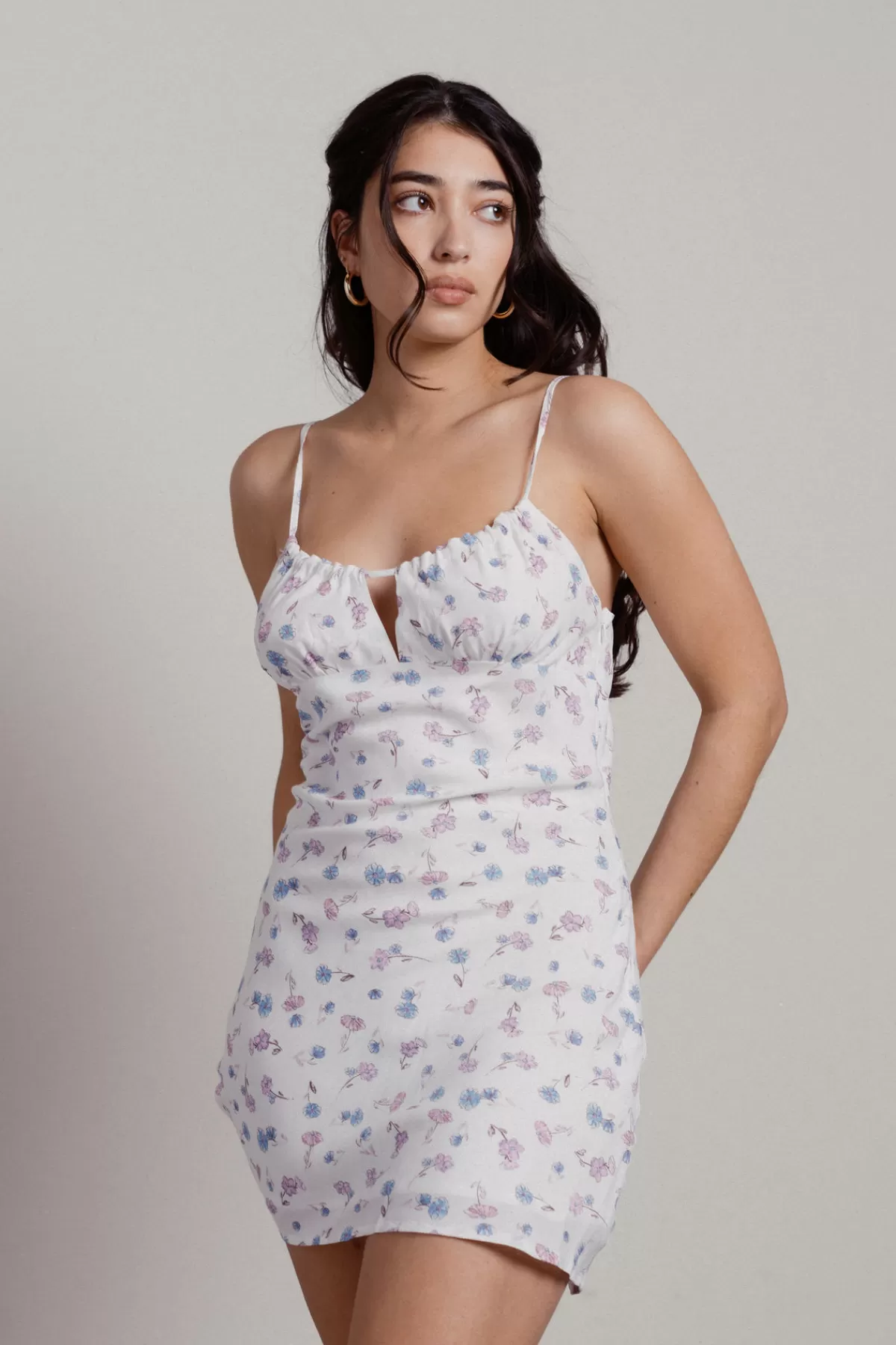 Tobi Joi Floral Open Back Mini Dress - * Honeymoon Outfits | Resort Wear