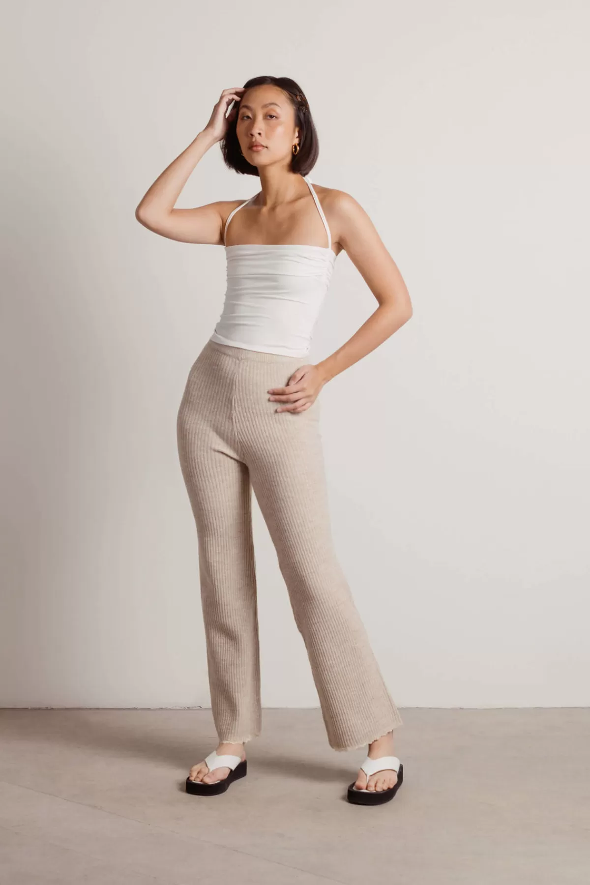 Tobi Just Waiting On You Ribbed Pants - * Vacation Shop | Pants