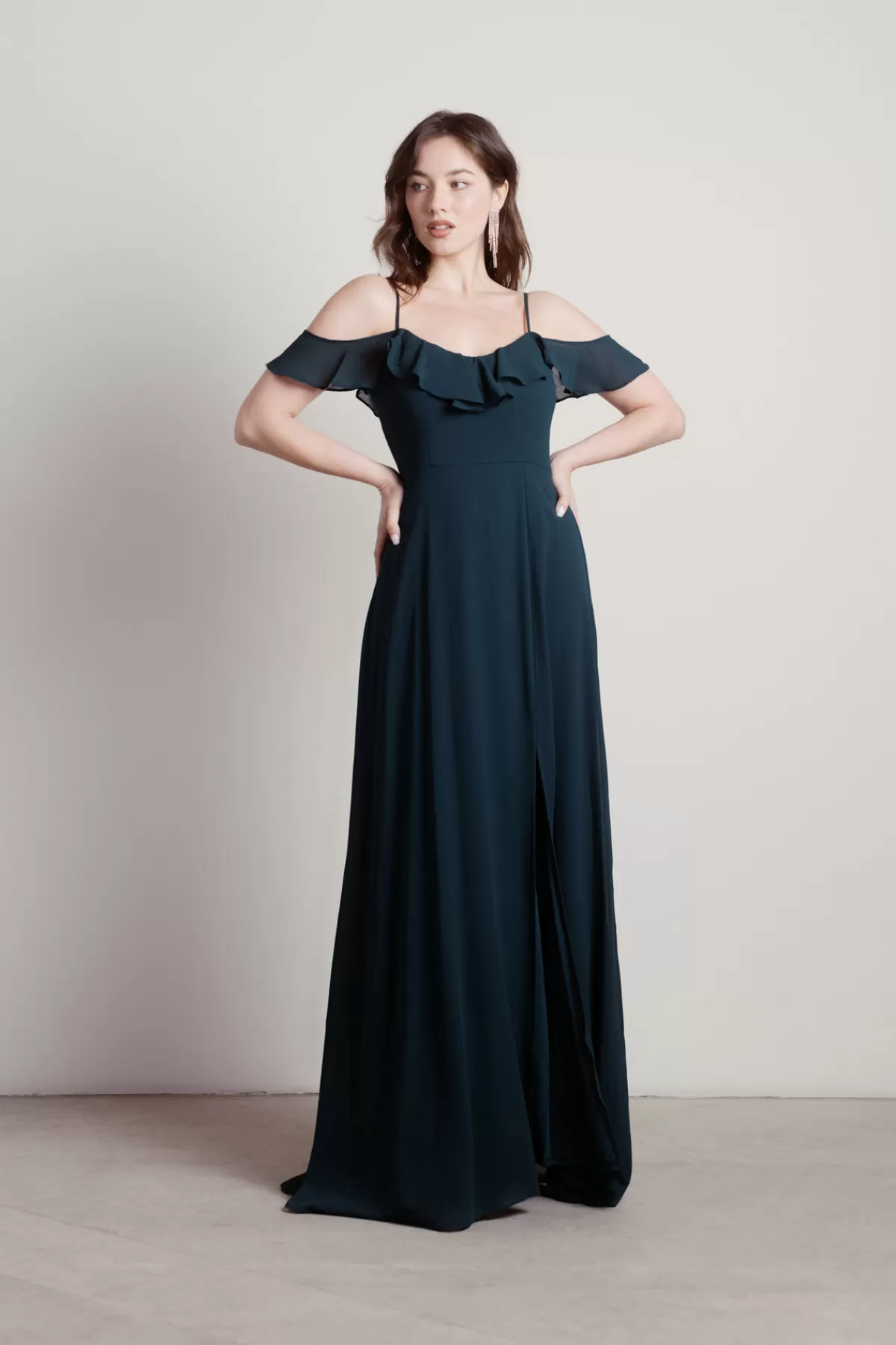 Tobi Just Yearning Off The Shoulder Slit Maxi Dress - * Bump Friendly Dresses | Mother Of The Bride Groom Dresses