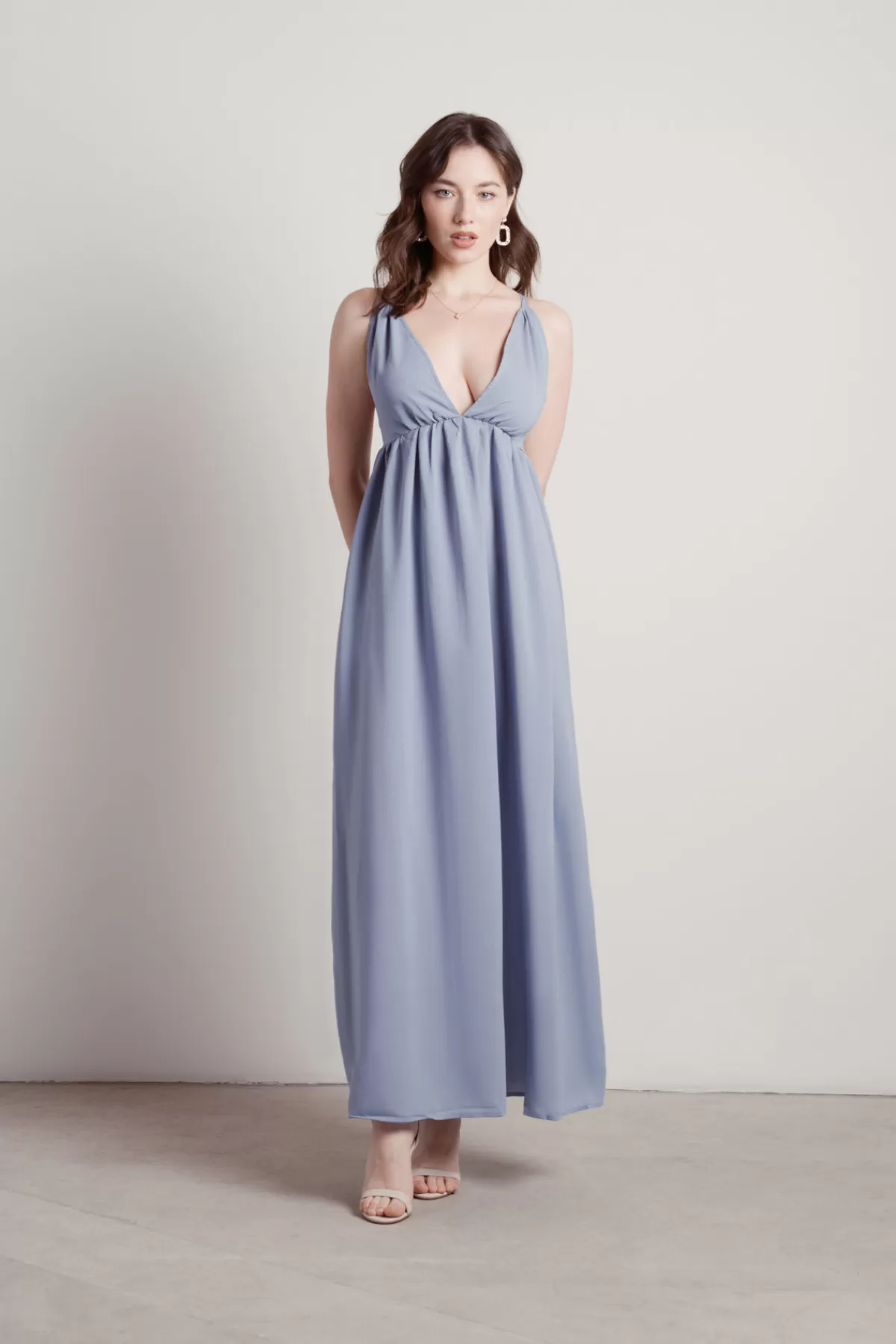 Tobi Kallie Deep V Empire Maxi Dress - * Bump Friendly Dresses | Grandmother Of The Bride Dresses