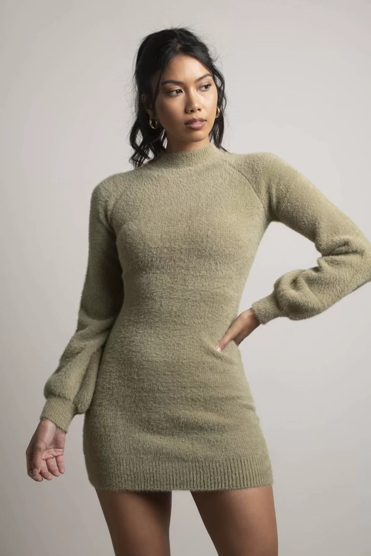 Tobi Kamila Fuzzy Sweater Mini Dress - * Winter Formal Dresses | Airport & Travel Outfits