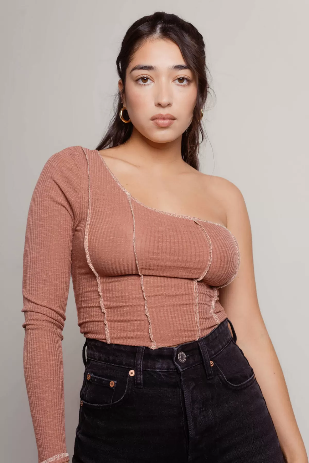 Tobi Kaylin Crop Top - * Red Tops | Long Sleeve Tops