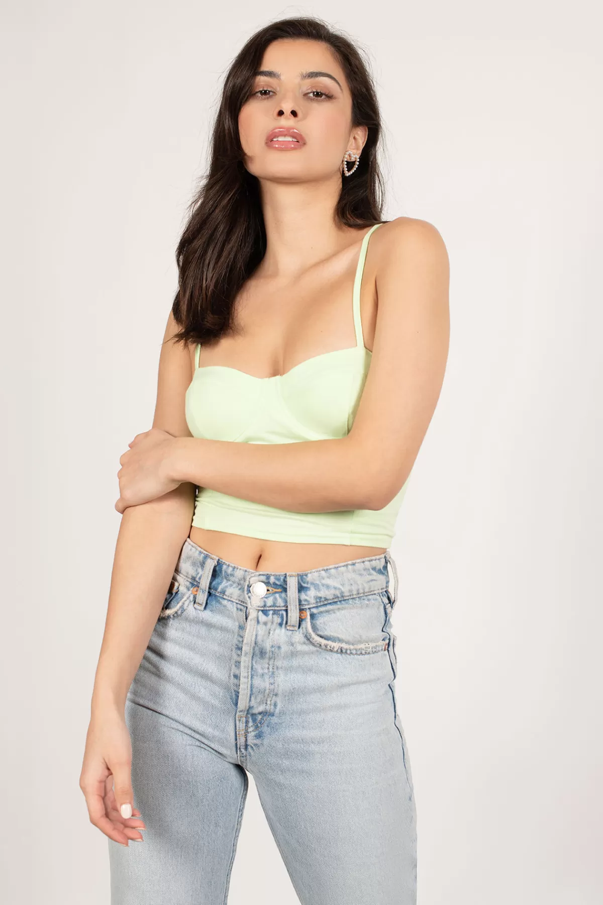 Tobi Kiwi Blast Crop Top - * Going Out Tops | Corsets & Bustiers