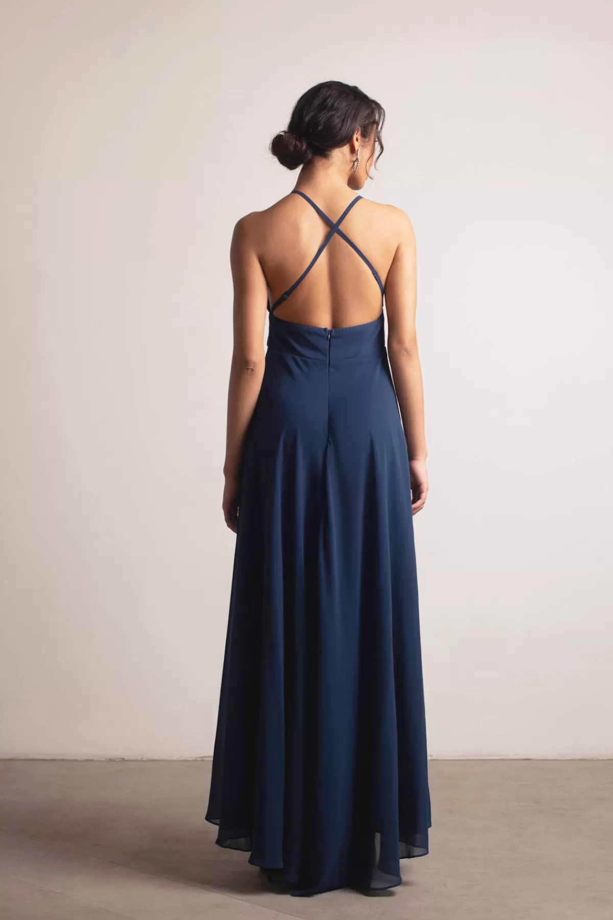 Tobi Know You Love Me High Slit Empire Maxi Dress - Ivory* Chiffon Bridesmaid Dresses | Rehearsal Dinner Dresses