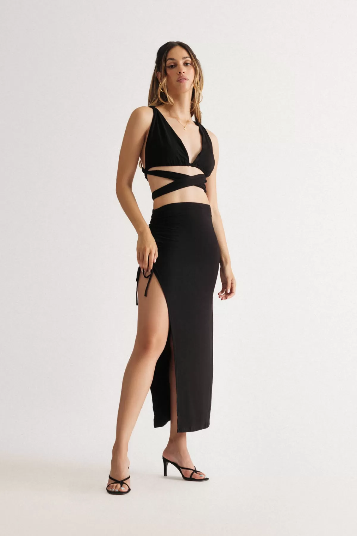 Tobi Kristy Criss Cross Top And Maxi Skirt Set - * Vacation Shop | Night Club Outfits