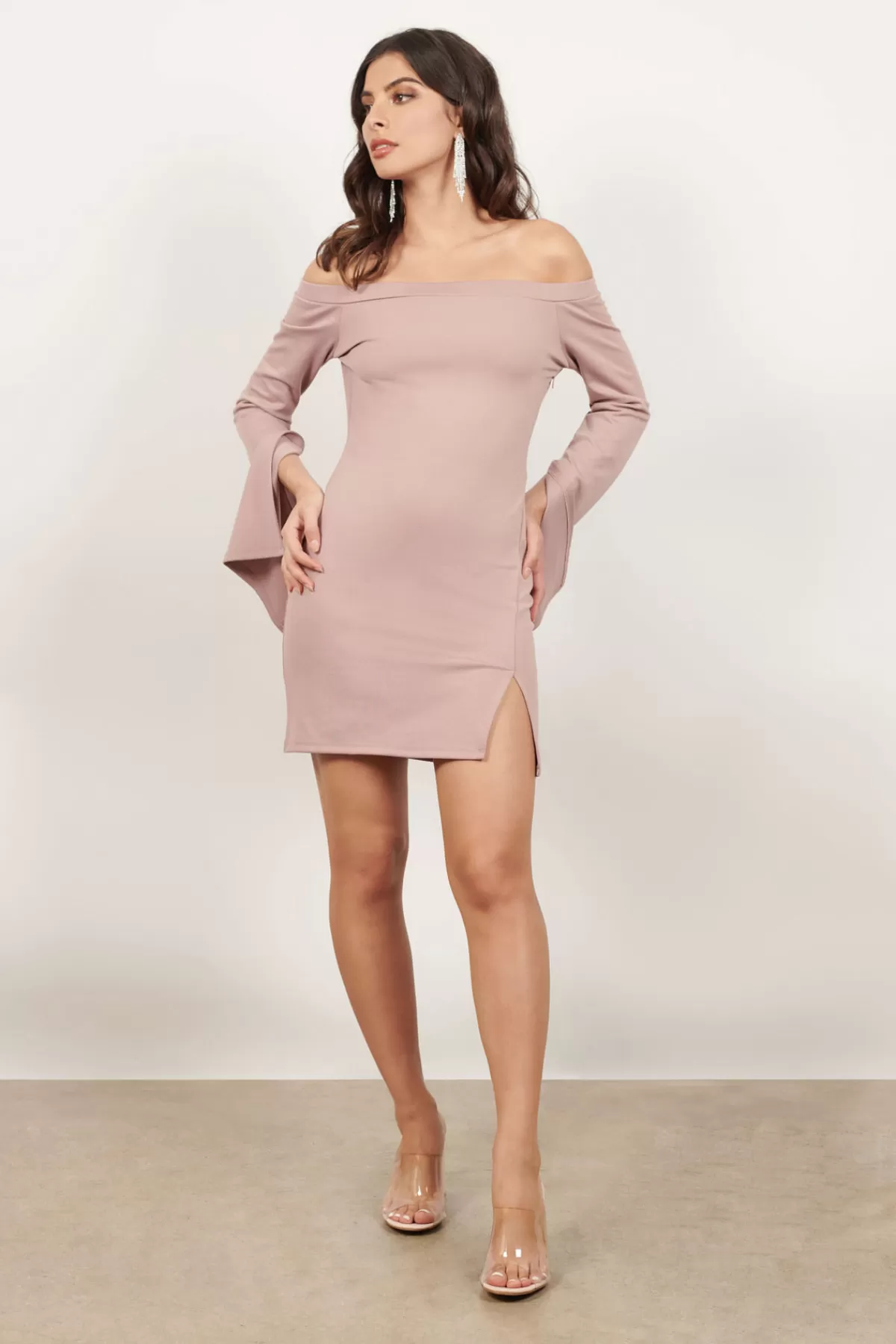 Tobi Late Night Love Bell Sleeve Bodycon Mini Dress - * Wedding Guest Dresses Under $50 | Wedding Guest Dresses