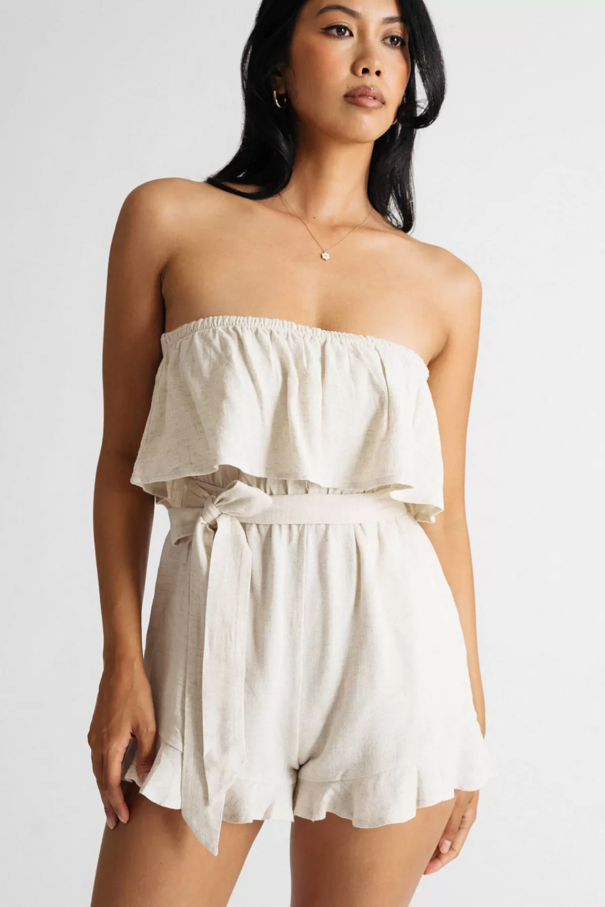 Tobi Lauren Strapless Romper - Lavender* Beach Vacation Outfits | Resort Wear